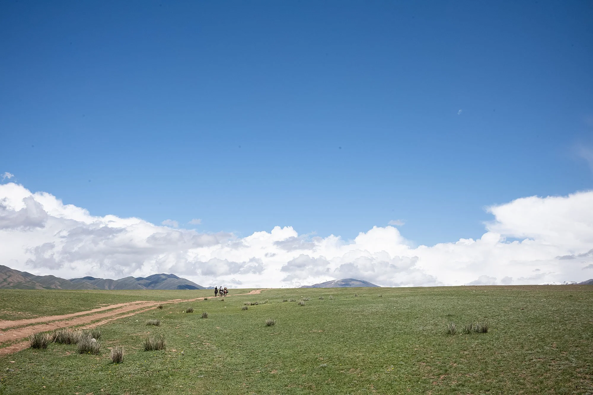 The road to Song Kul, Kyrgyzstan.