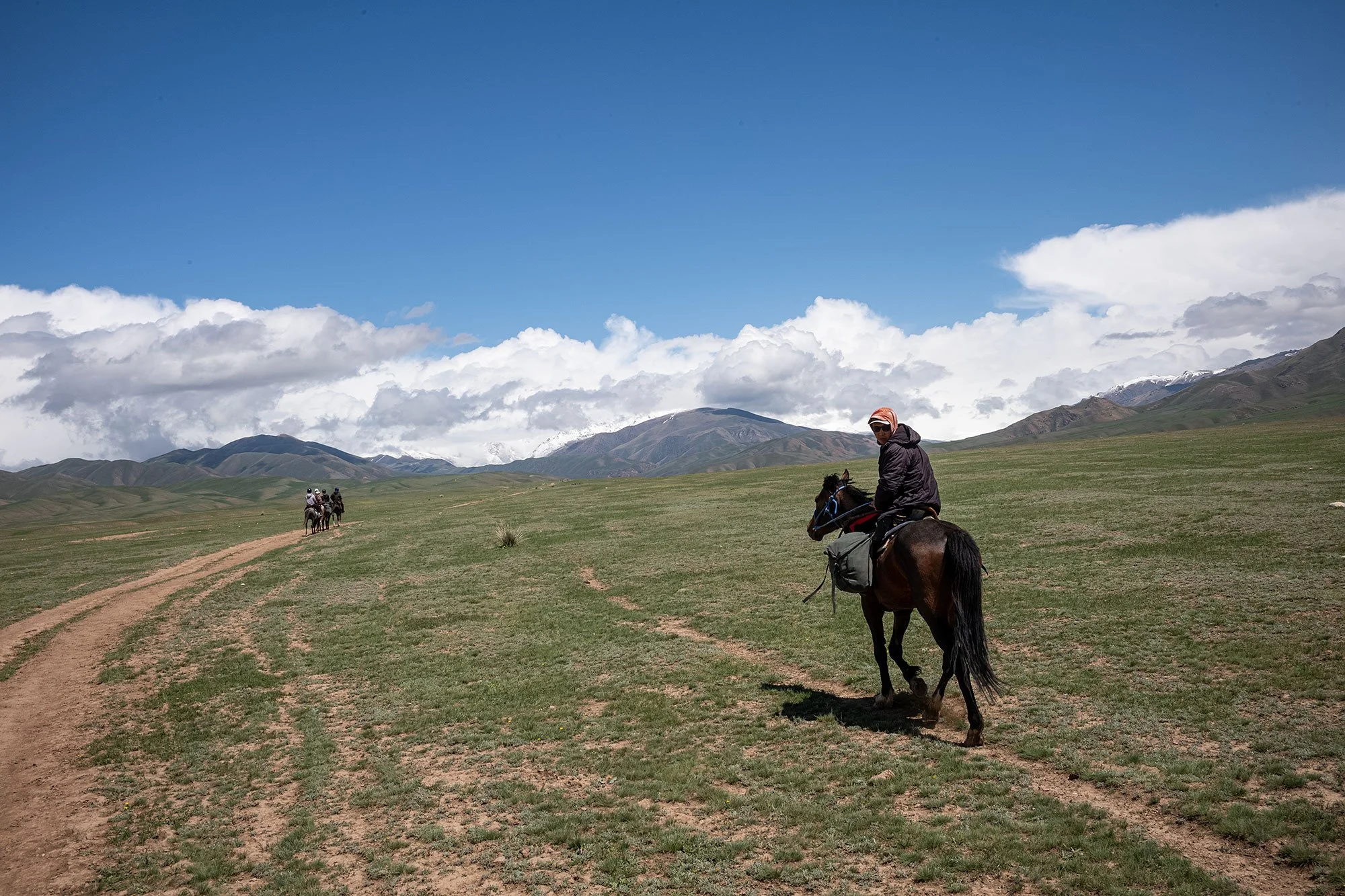The road to Song Kul, Kyrgyzstan.