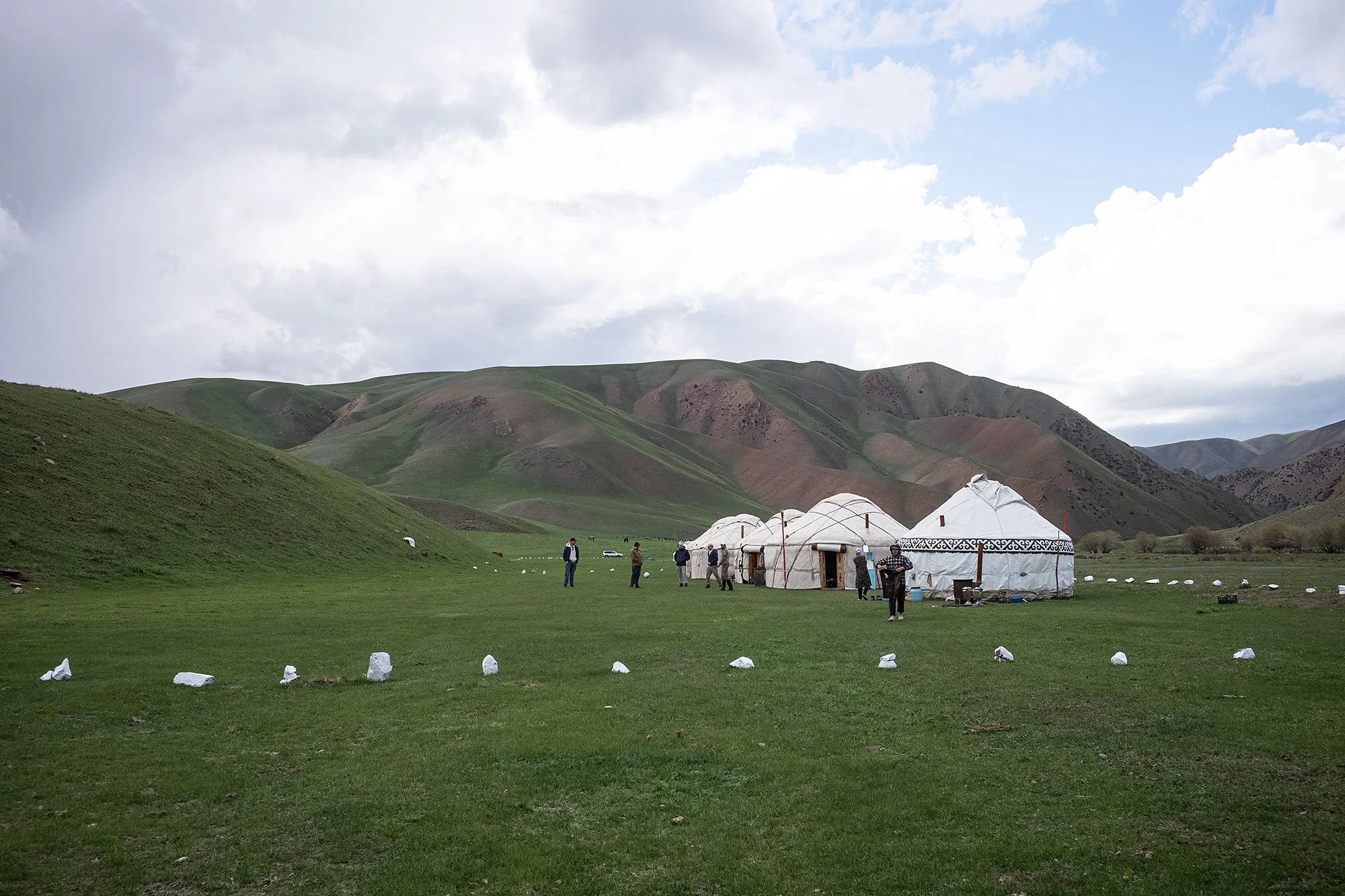 The trail to Song Kul, Kyrgyzstan.