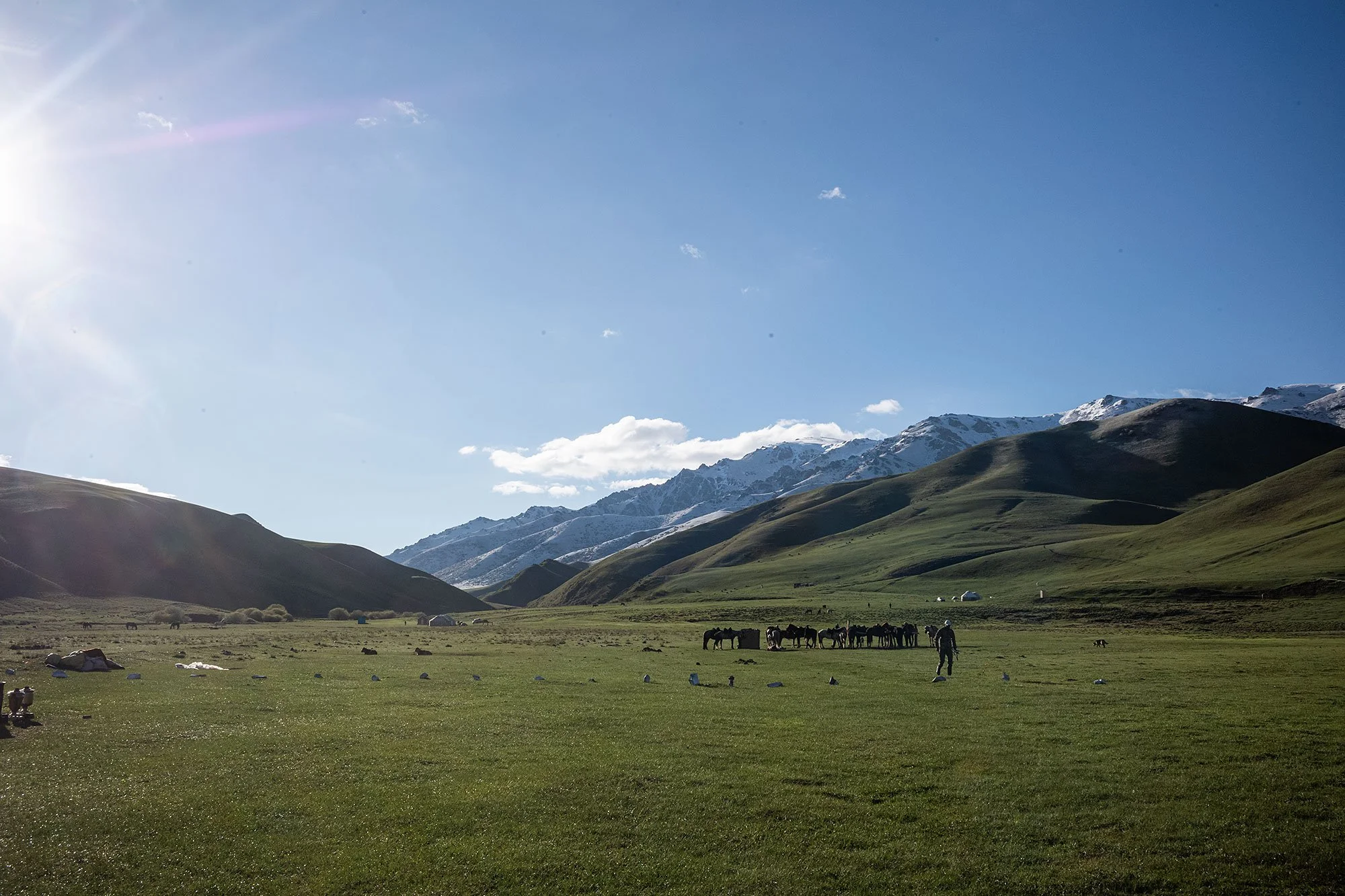 The trek from Kyzart to Song Kul, Kyrygyzstan.