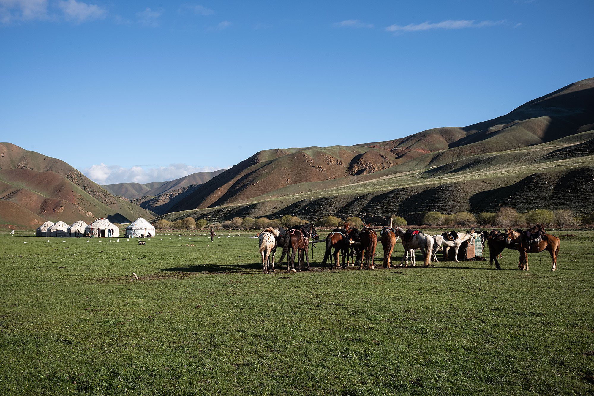 The trek from Kyzart to Song Kul, Kyrygyzstan.