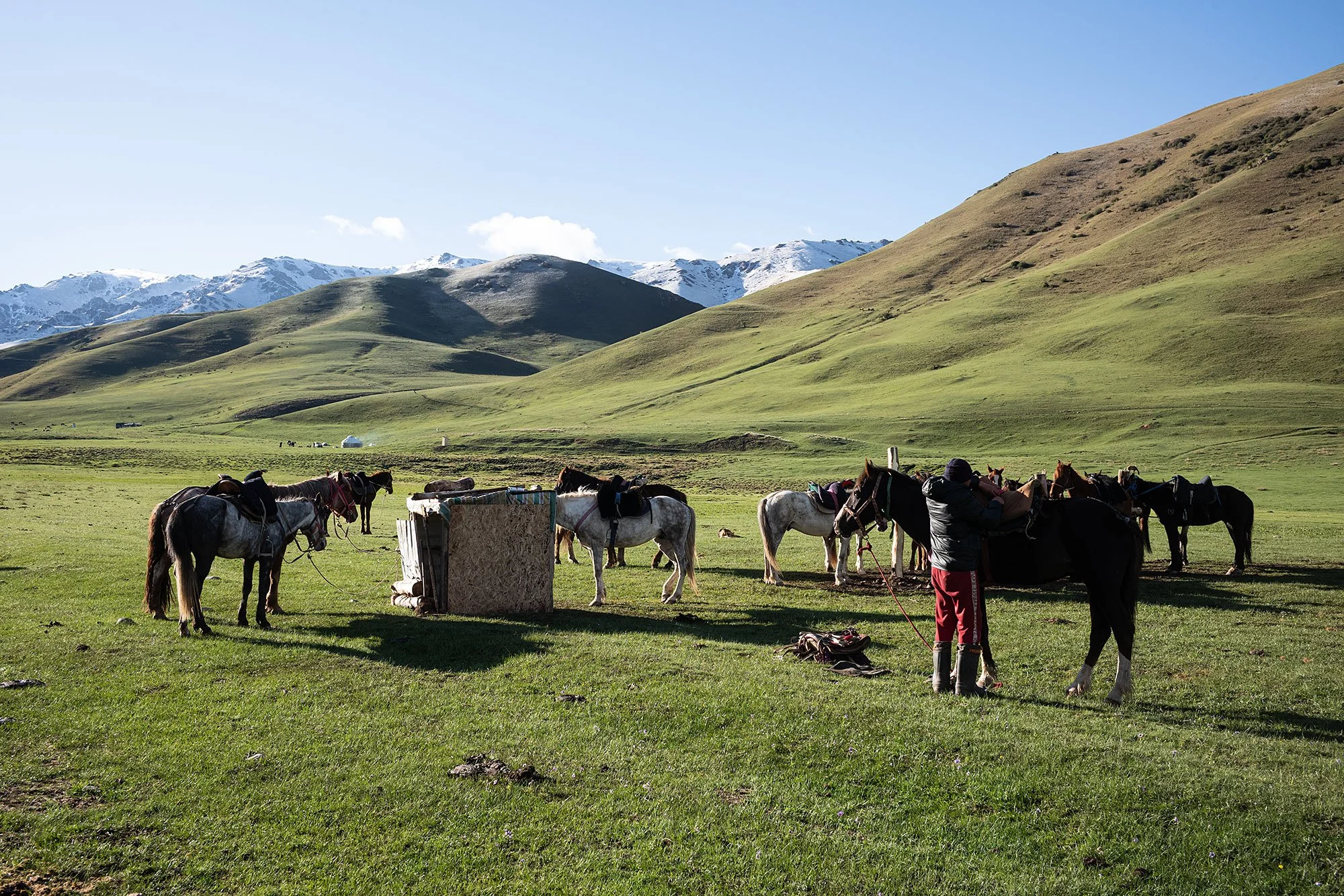 The trek from Kyzart to Song Kul, Kyrygyzstan.