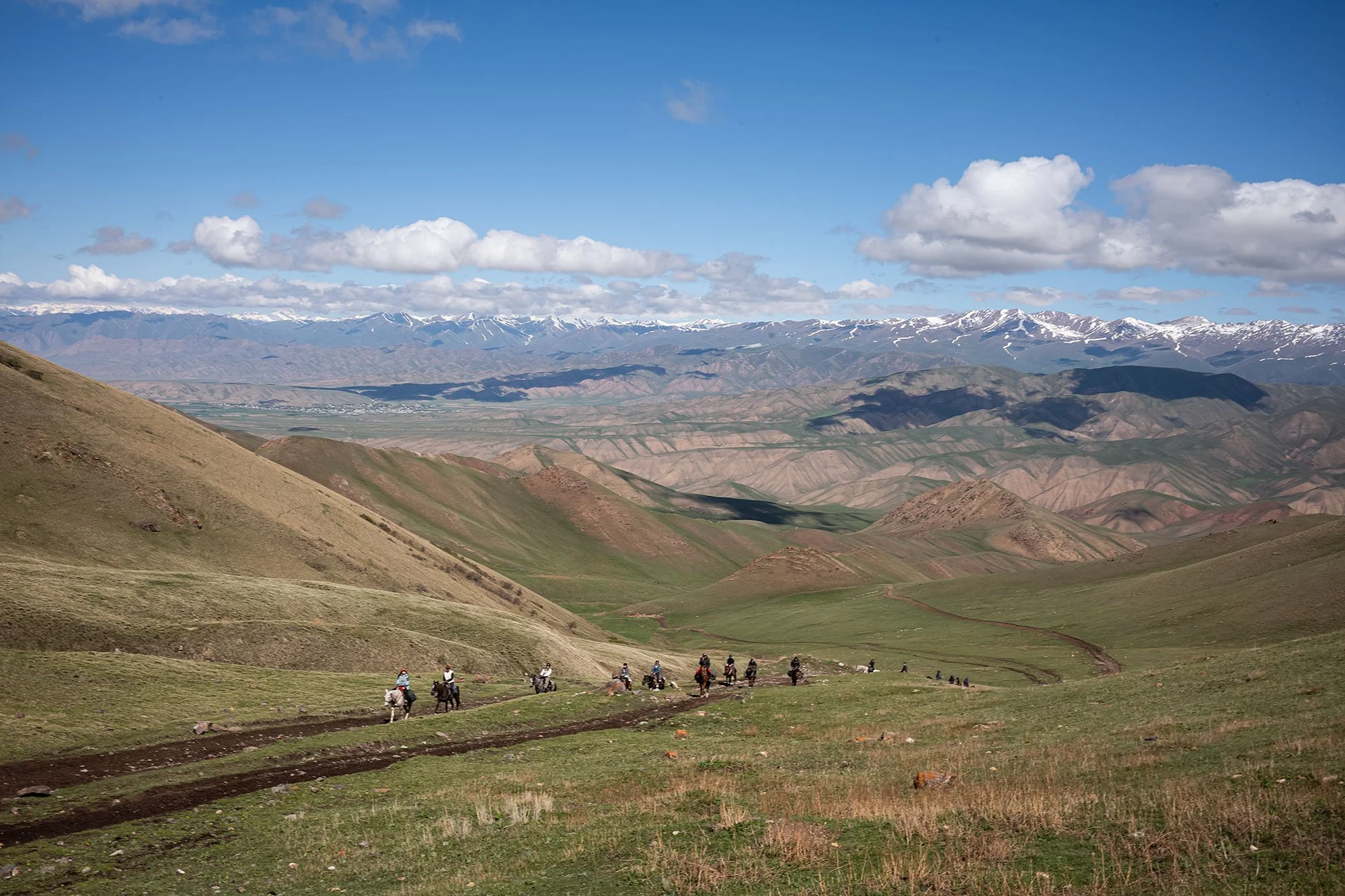 Camp 1 on the trail from Kyzart to Song Kul, Kyrgyzstsan.