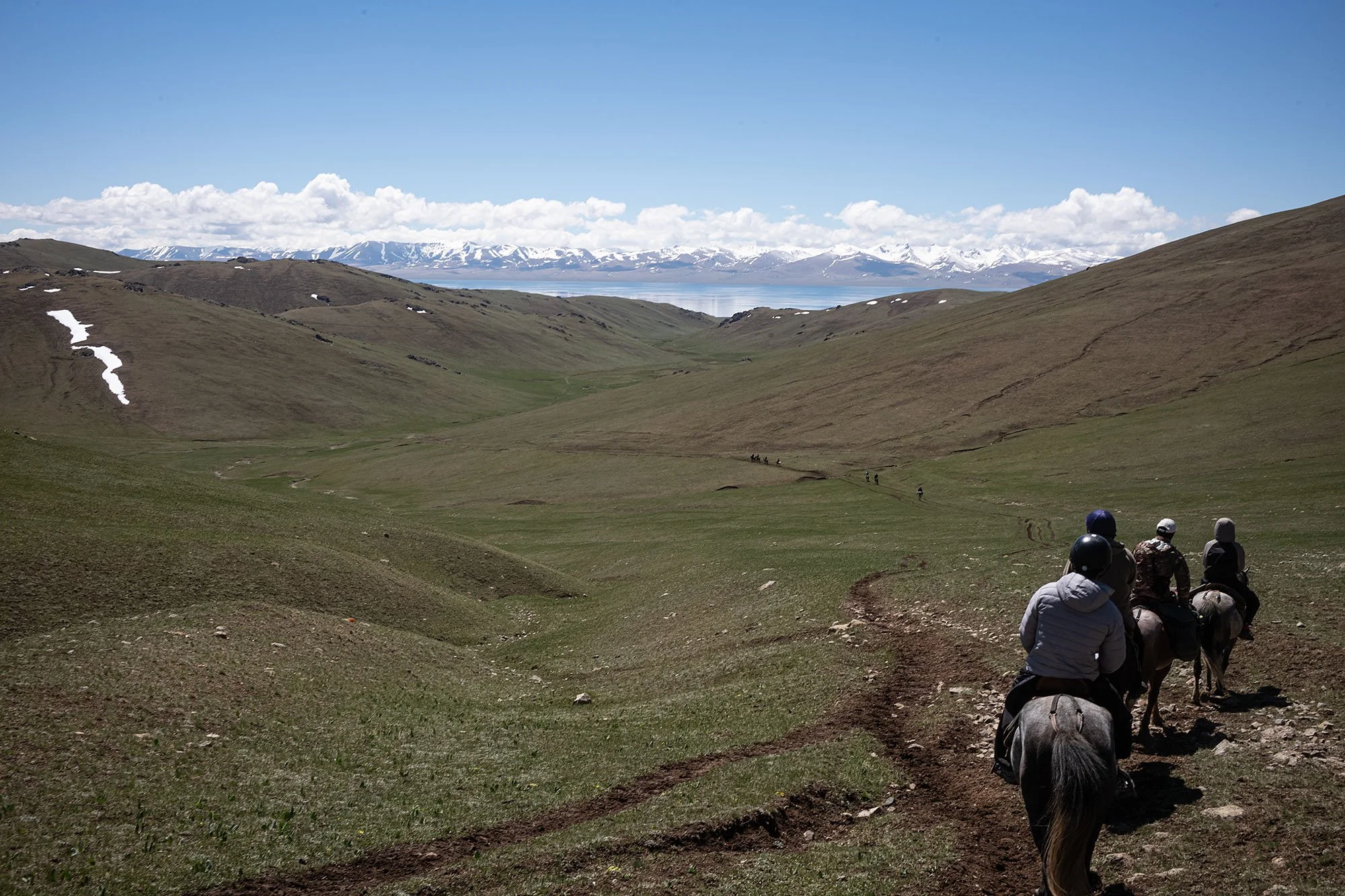 The trail from Kyzart to Song Kul, Kyrgyzstan.