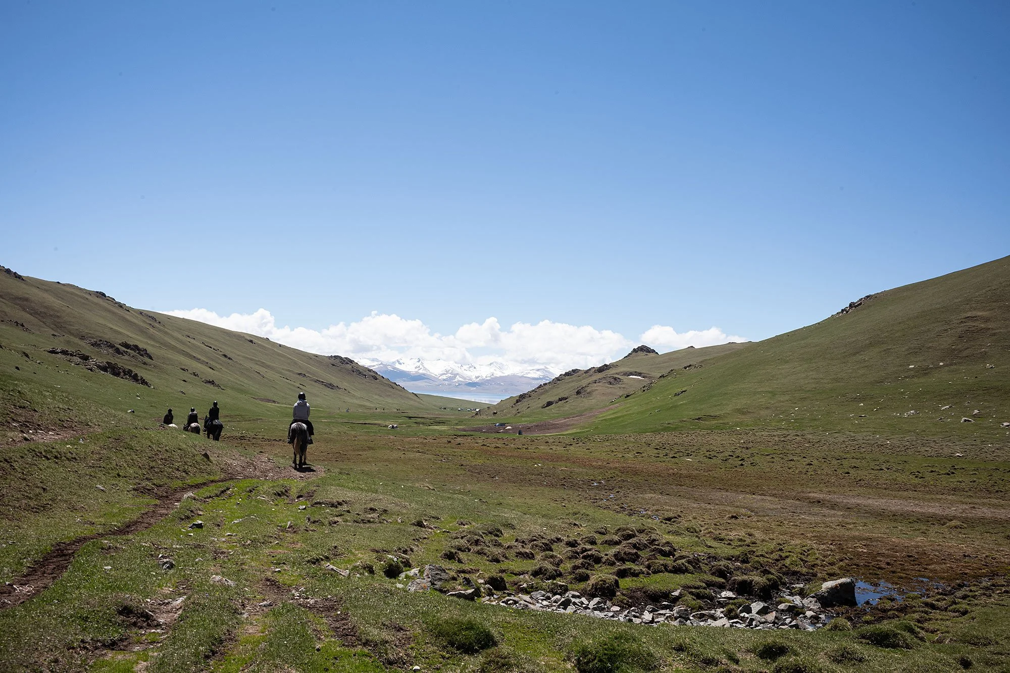 The trail from Kyzart to Song Kul, Kyrgyzstan.