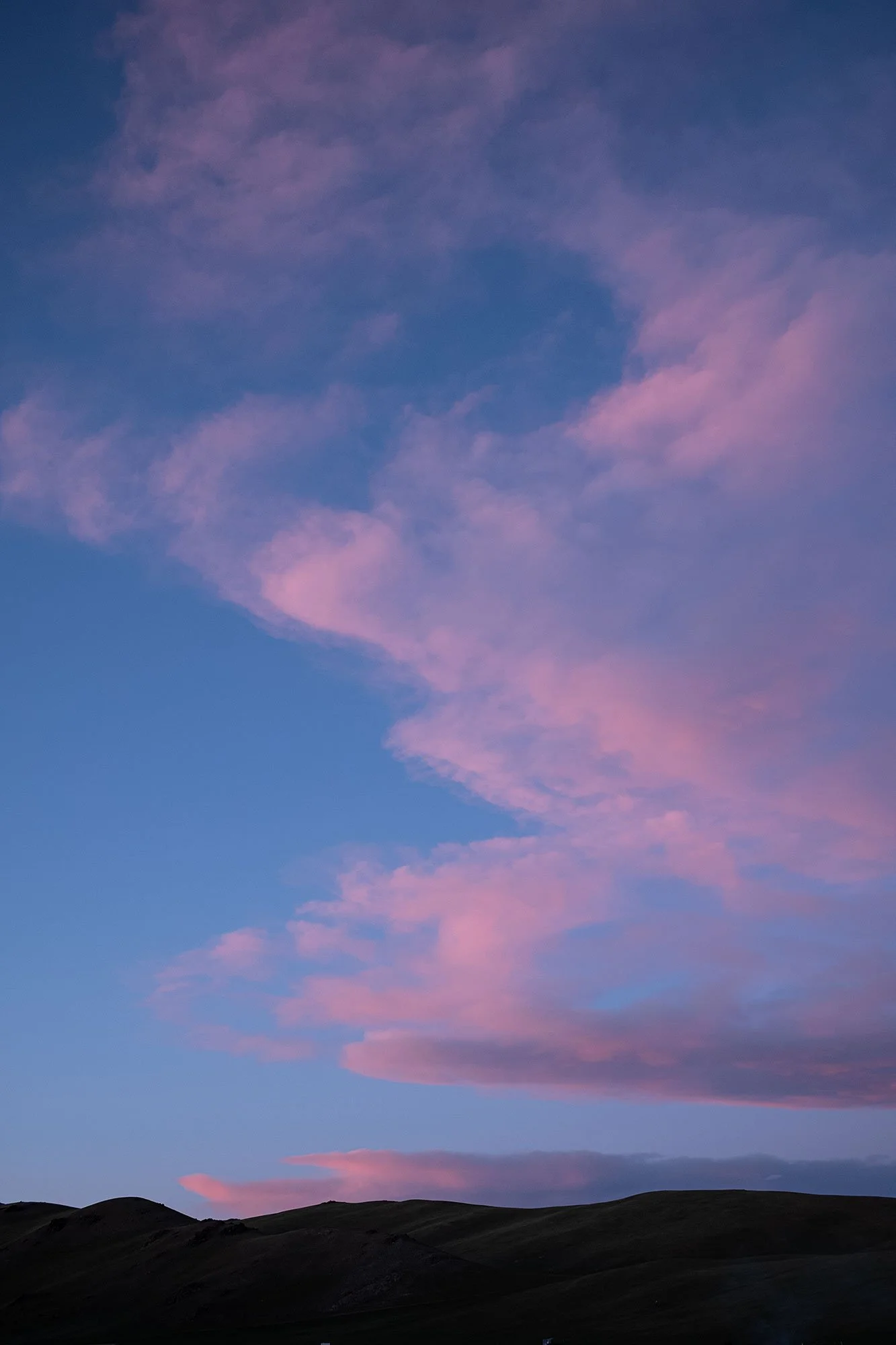 Sunset, Song Kul, Kyrgyzstan.