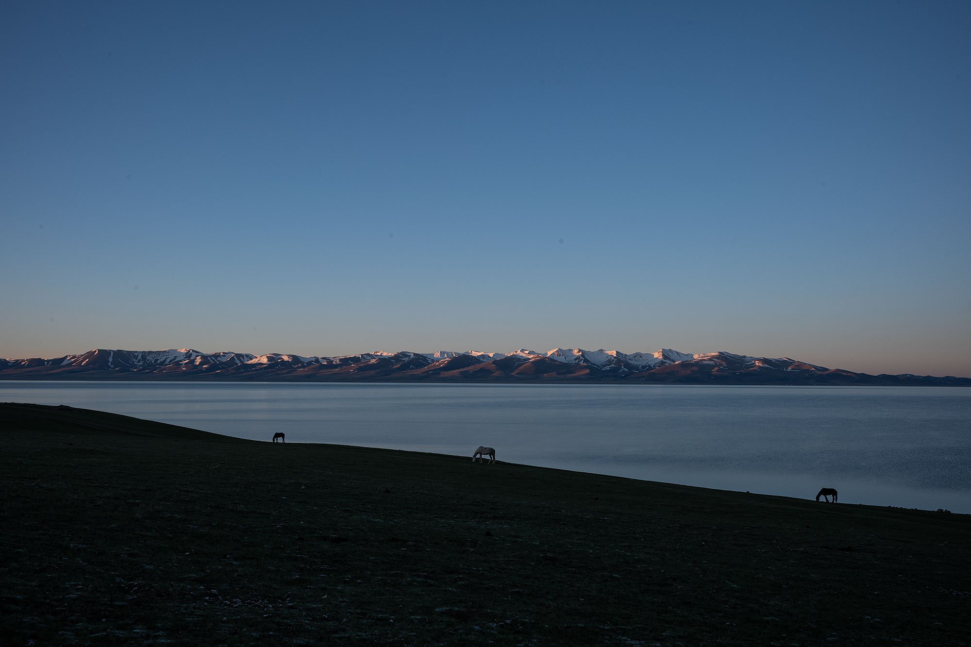 Sunrise. Song Kul Kyrgyzstan.