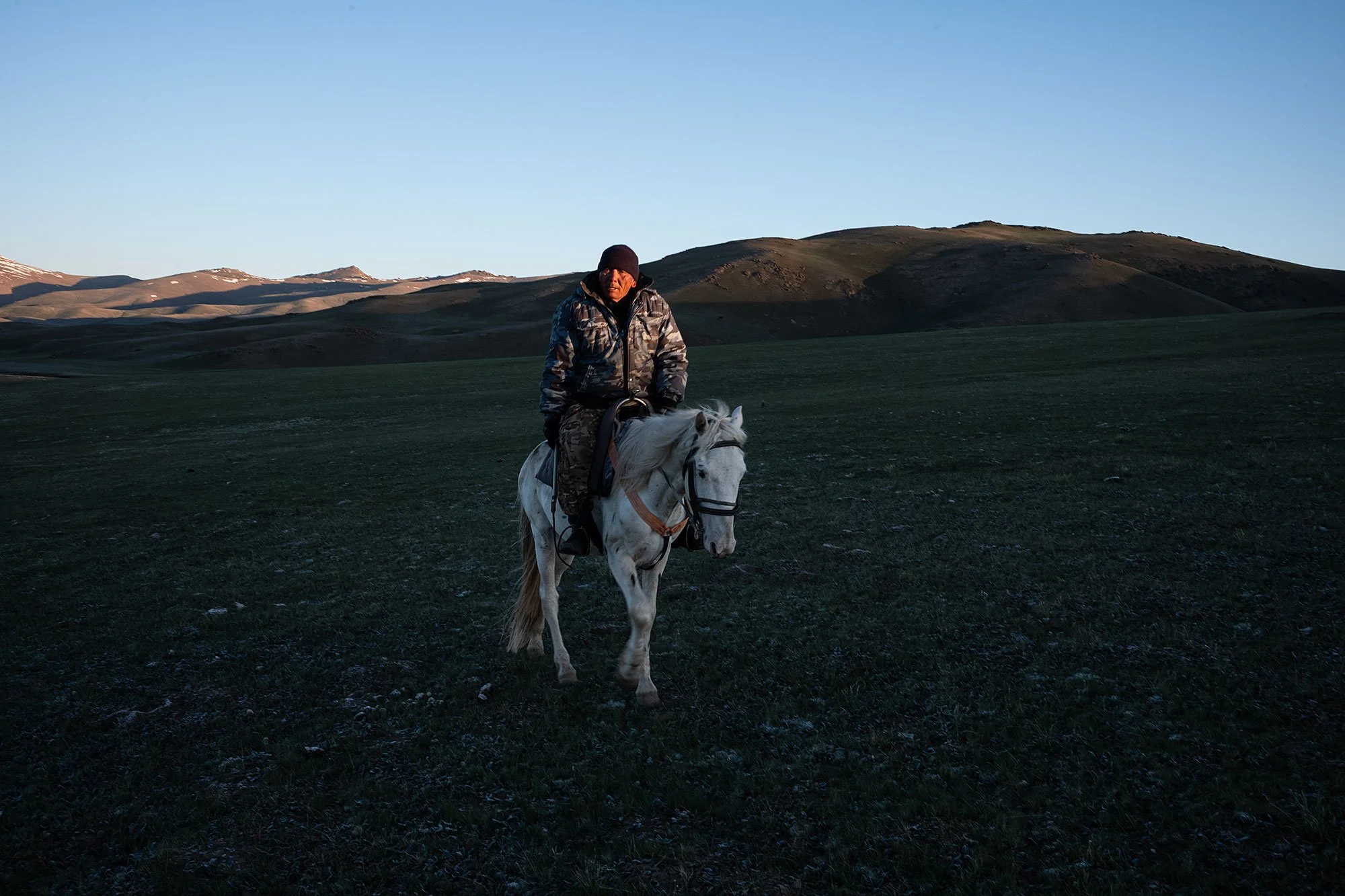 Sunrise. Song Kul Kyrgyzstan.