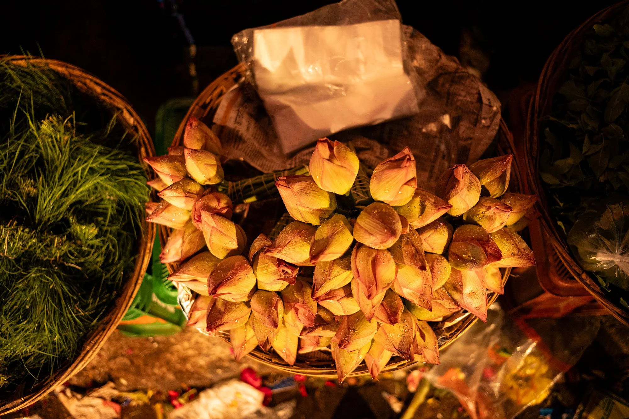 Bandar flower market. Mumbai, India.