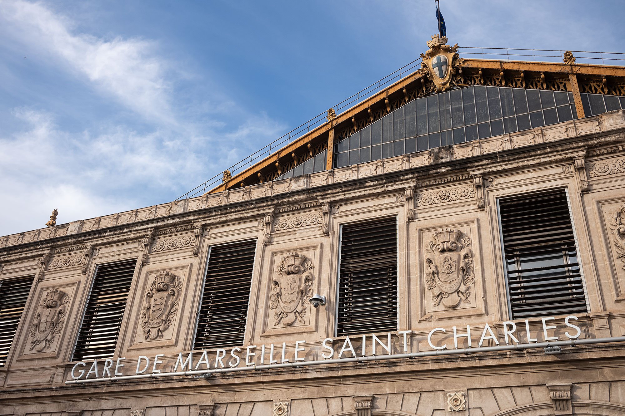 Gare de Marseille Sainte Charles, France.