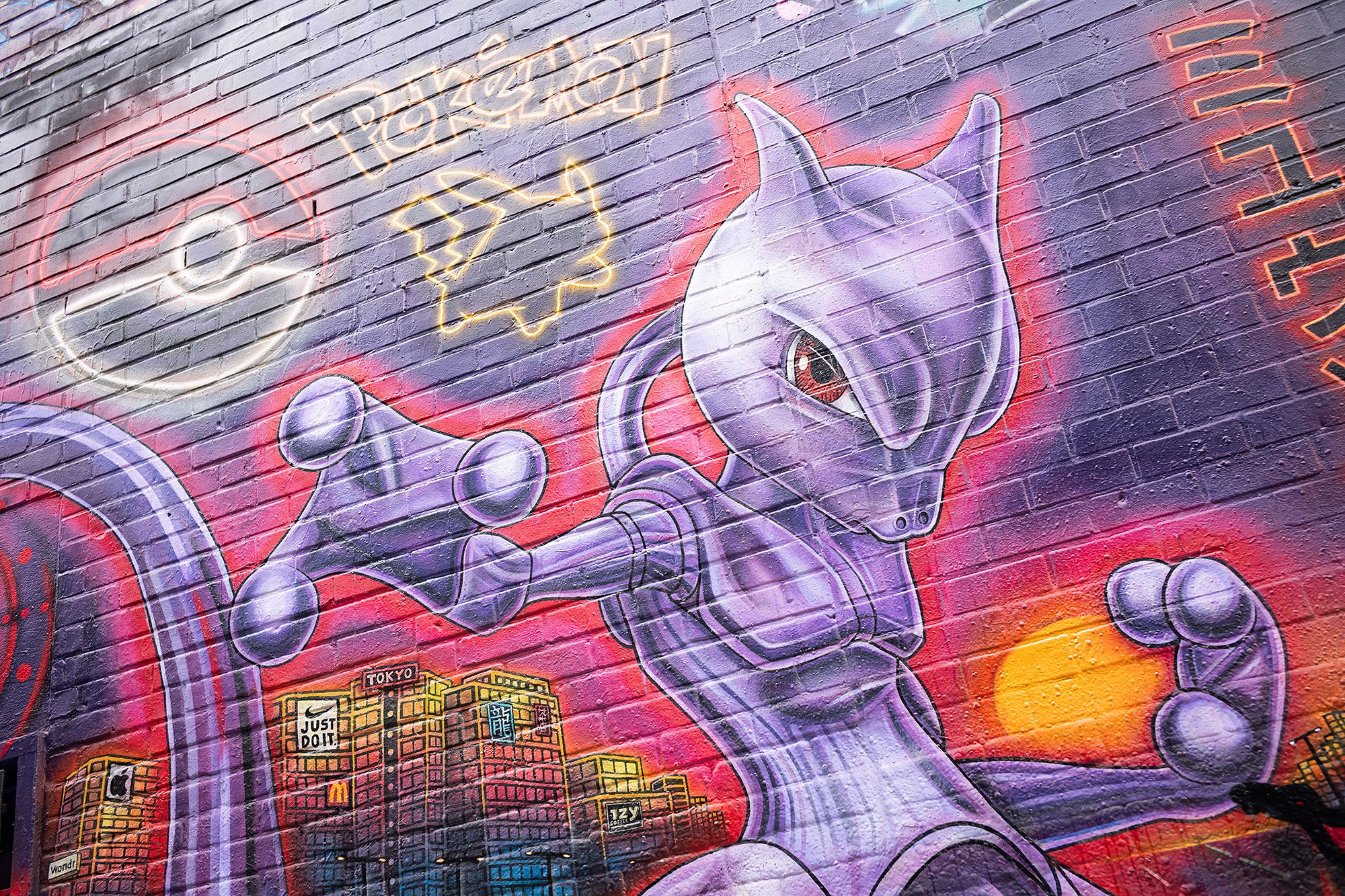 Graffiti street. Ghent, Belgium.