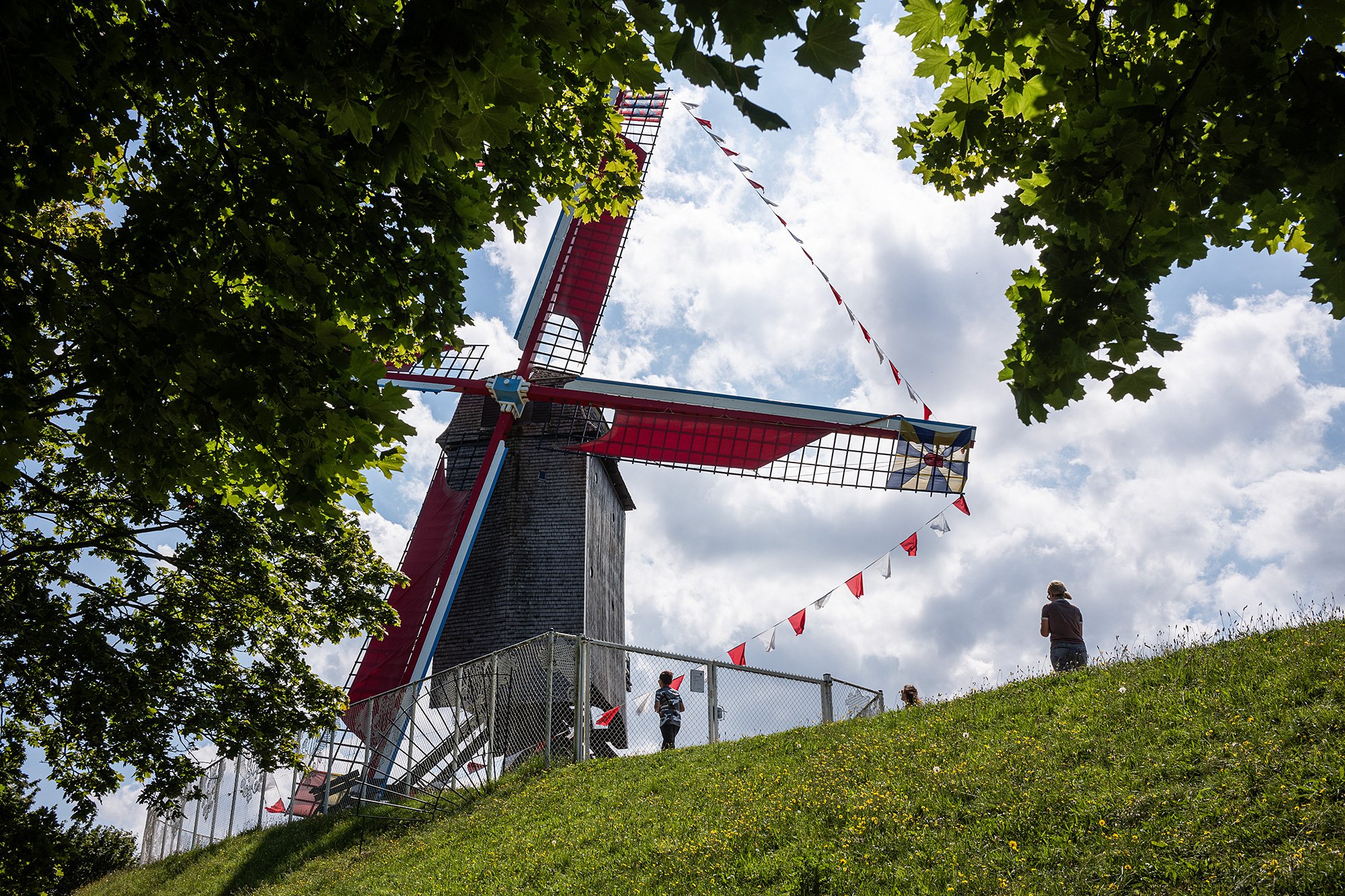 Windmill, Bruges, Belgium.