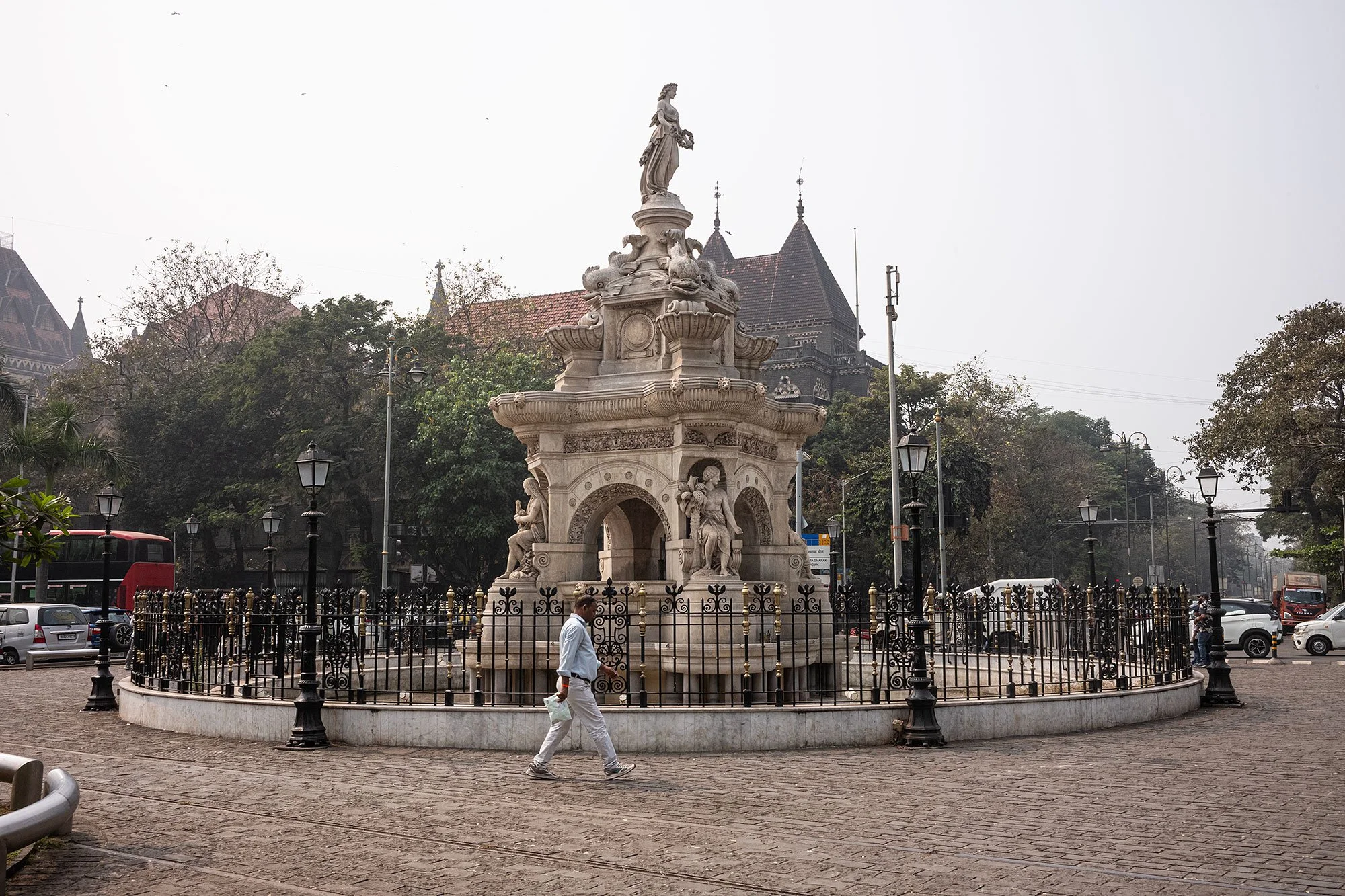 Flora Fountain. Kala Ghoda neighborhood. Mumbai, India.
