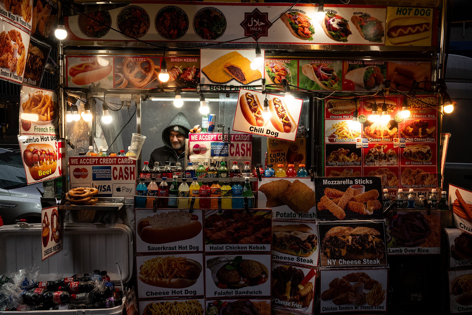 Food cart. New York City, NY, USA.
