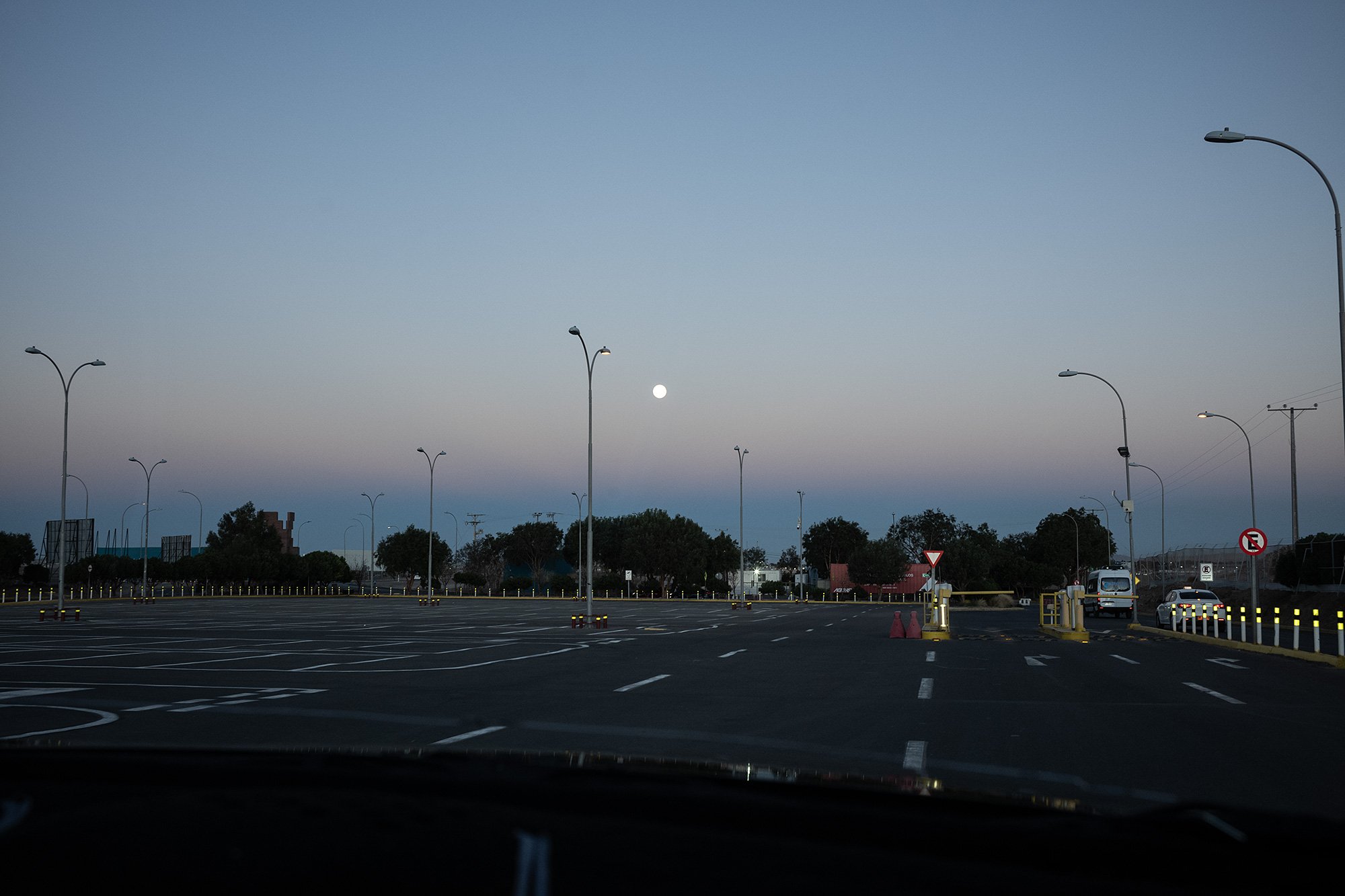 Calama airport parking lot