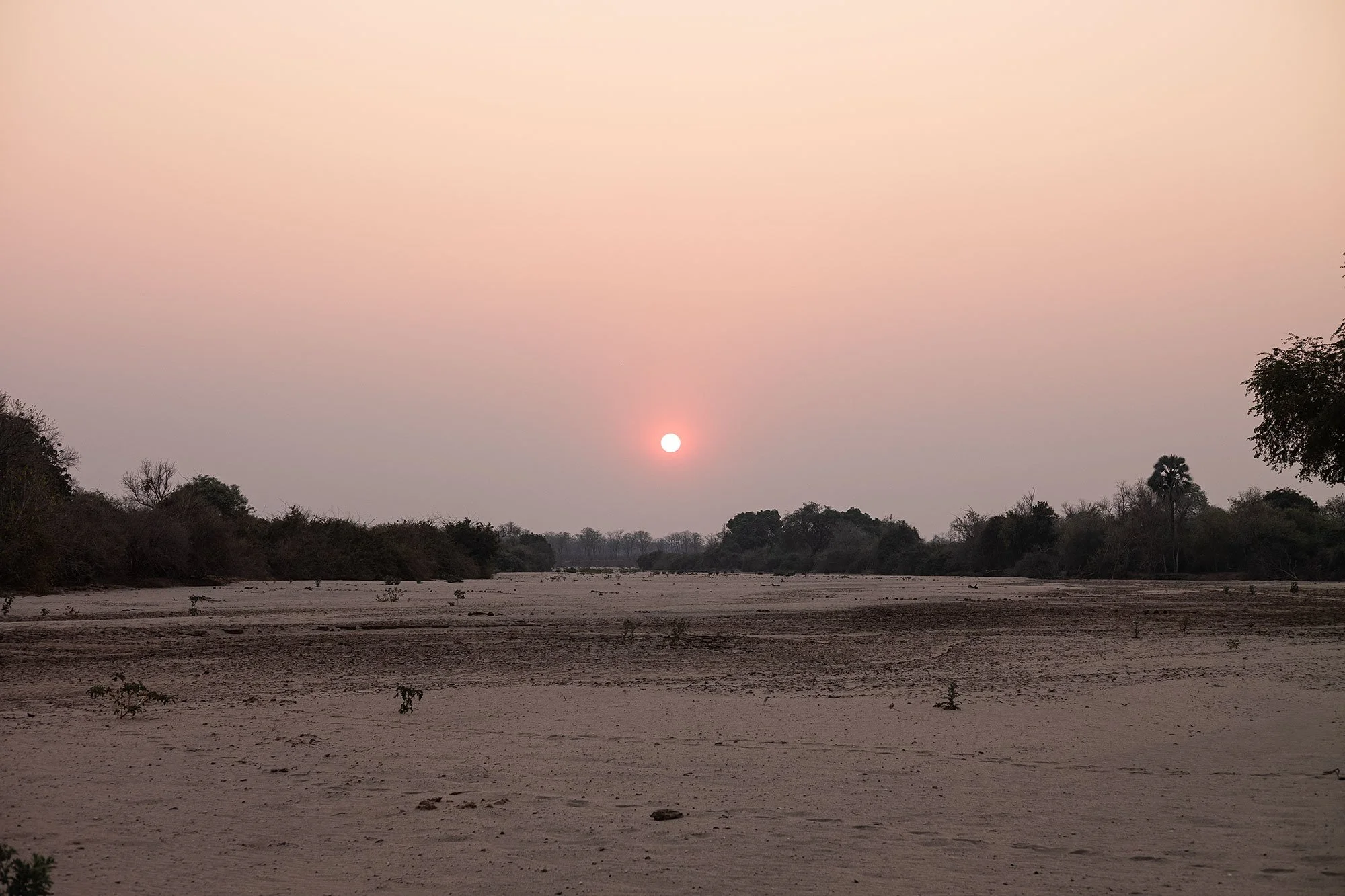 Sunset. Mana Pools, Zimbabwe.