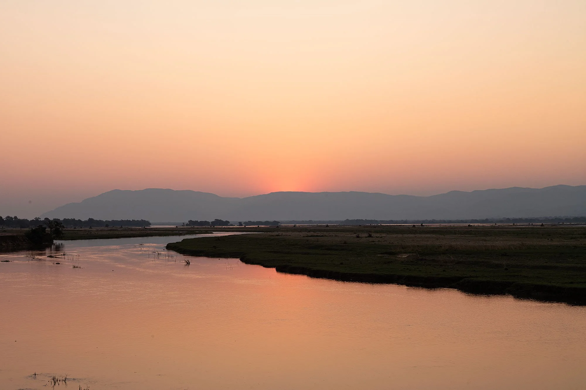 Sun. Mana Pools, Zimbabwe.
