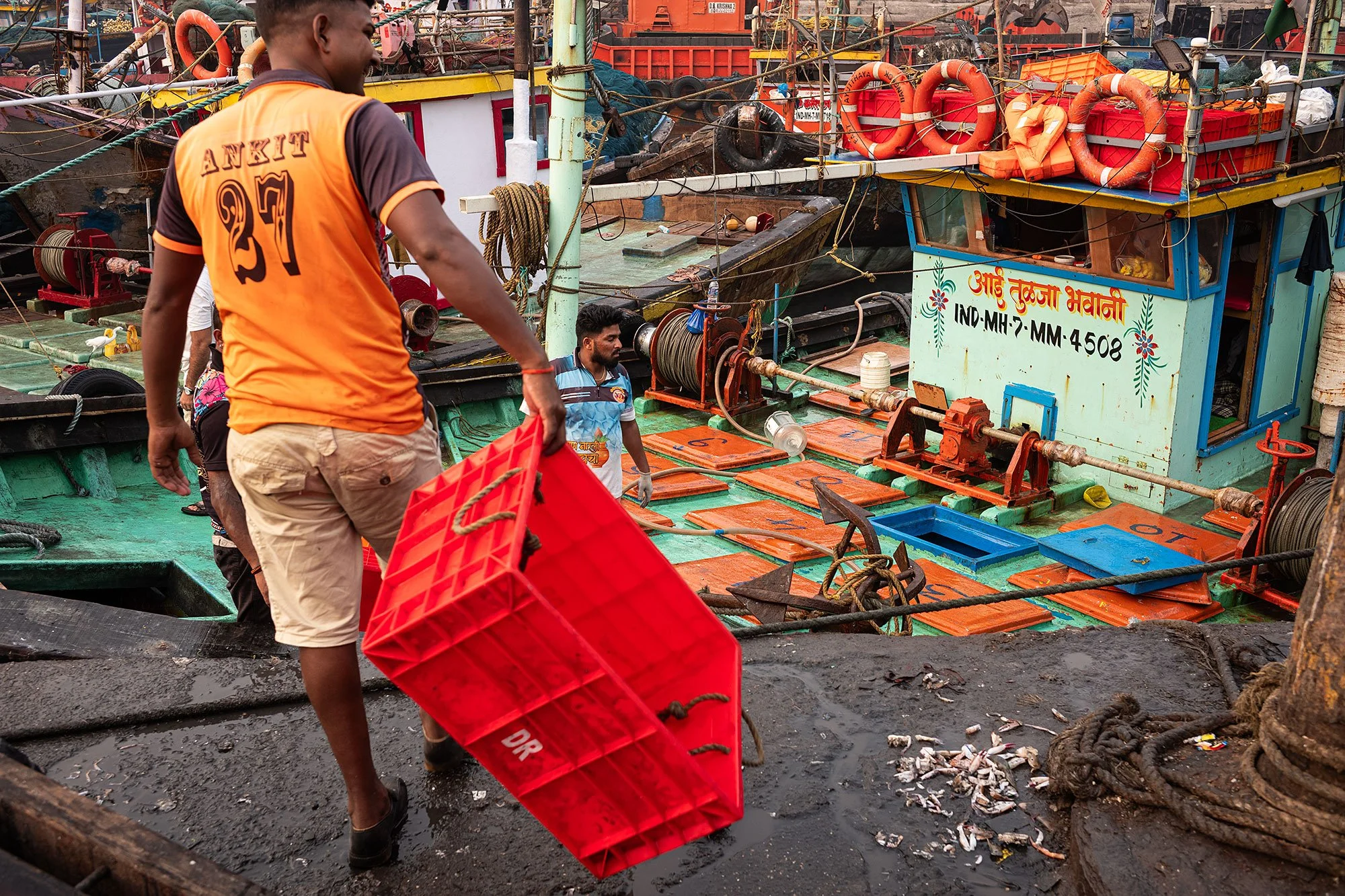 Sassoon dock jetty. Mumbai, India.