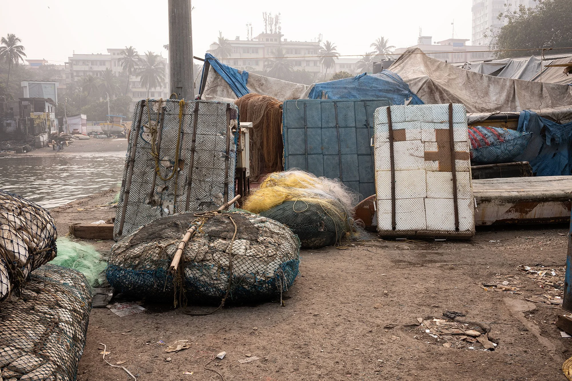 Fishing village, Mumbai, India.