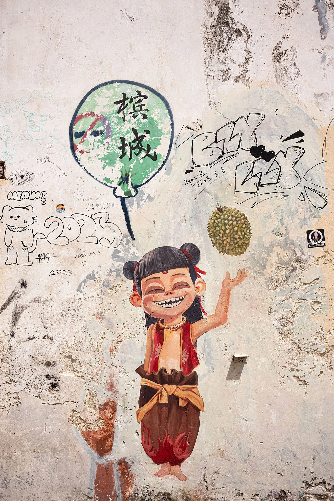 Street art. Penang, Malaysia.