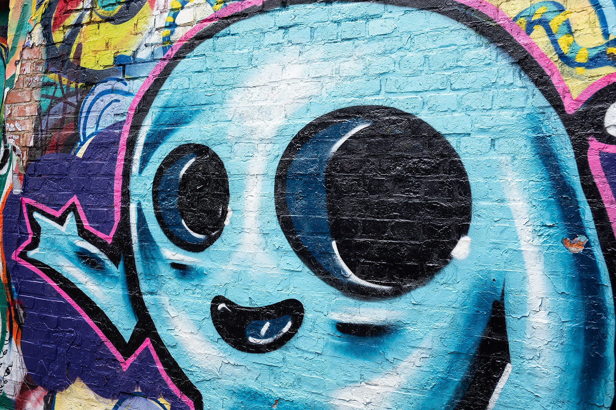 Graffiti street. Ghent, Belgium.