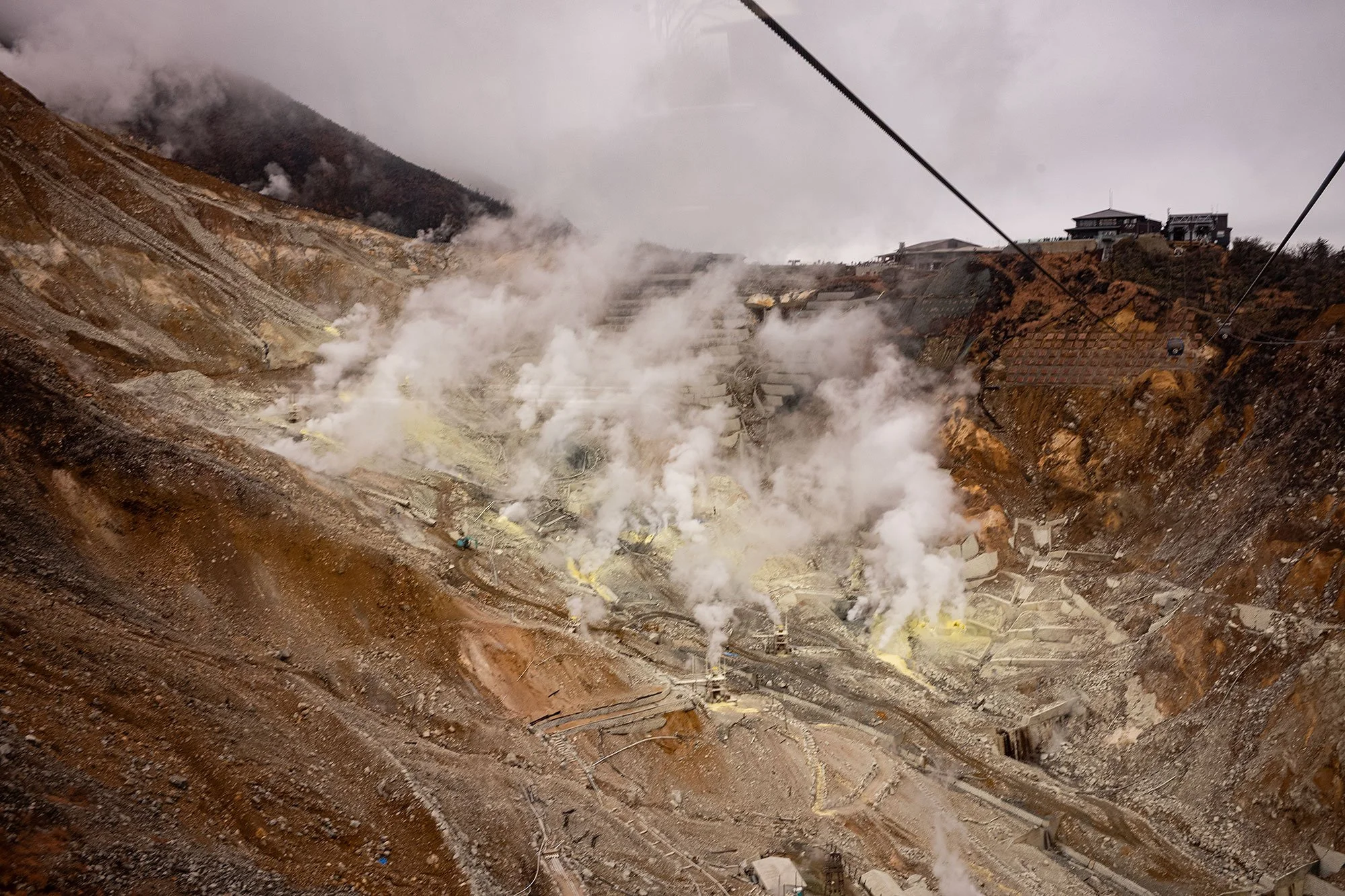 Owakudani sulfer mines. Hakone, Japan.