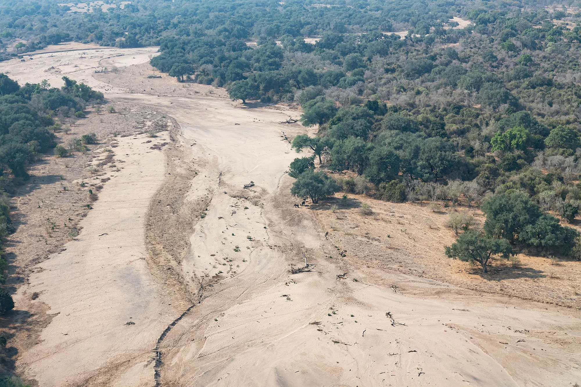 Flying over Zimbabawe.