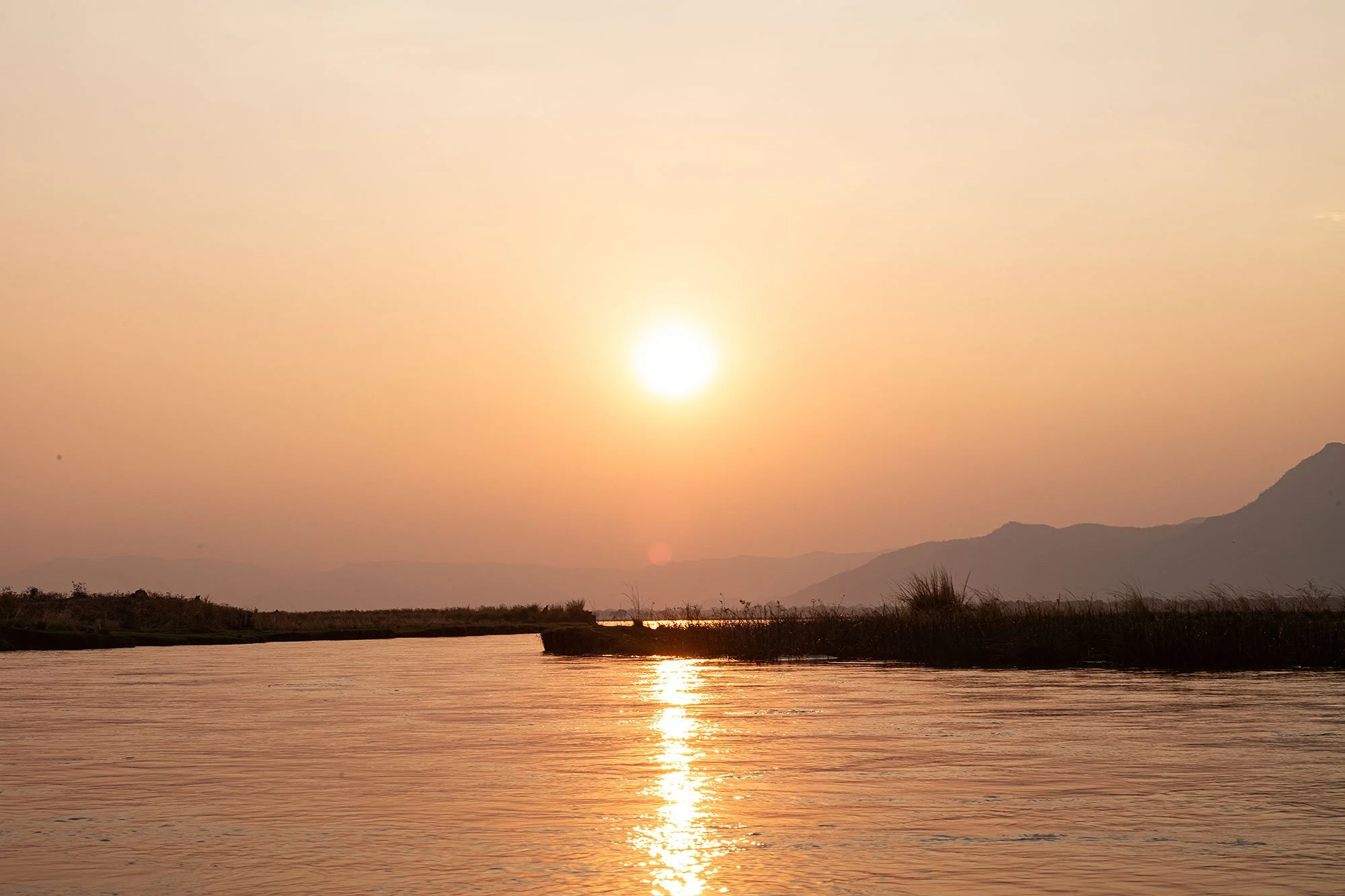 Canoeing in Mana Pools, Zimbabwe.