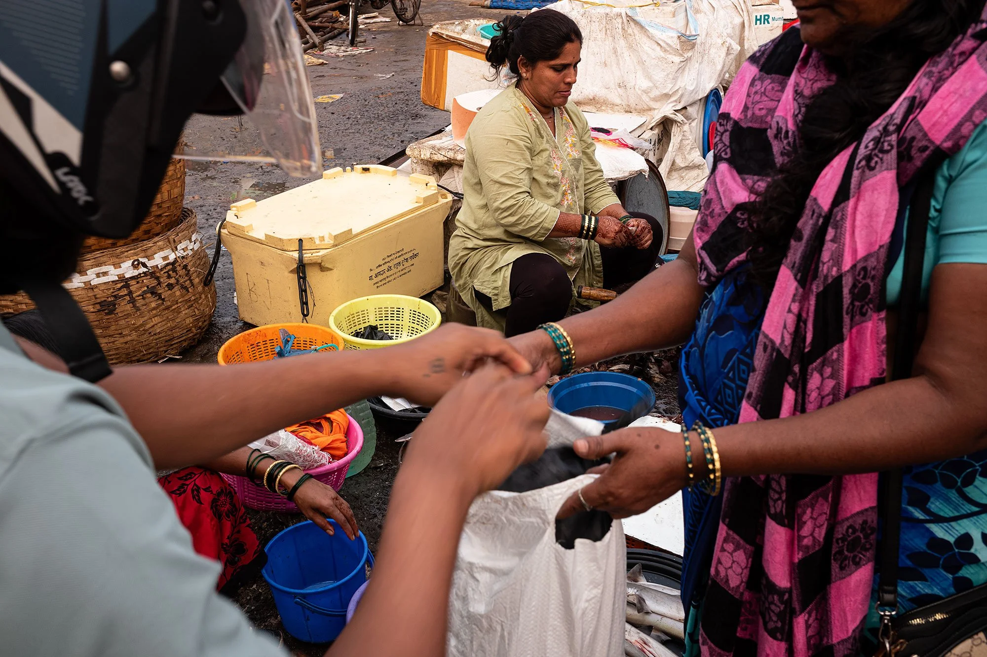 Sassoon dock jetty. Mumbai, India.