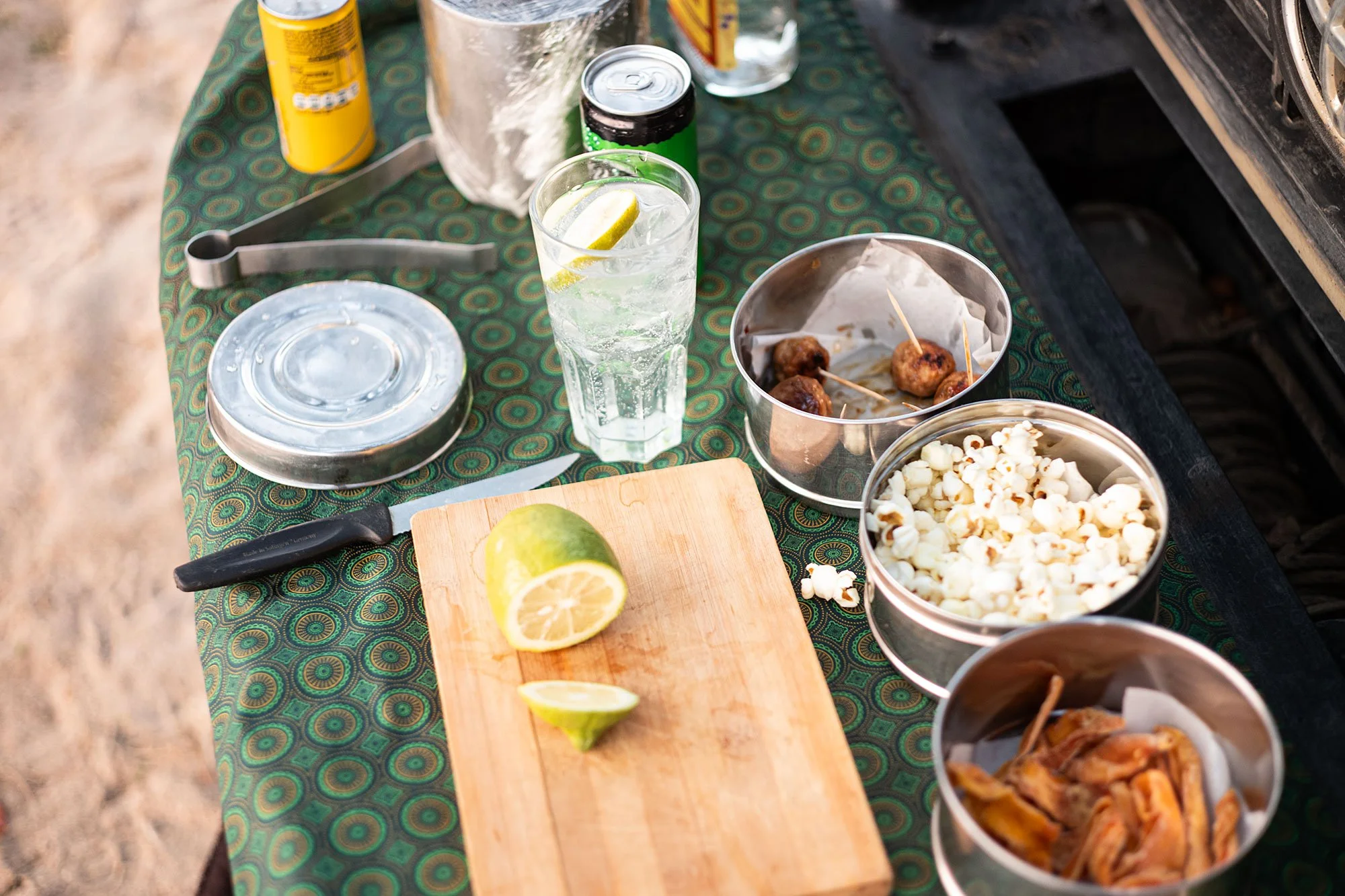 Sundowner. Mana Pools, Zimbabwe.