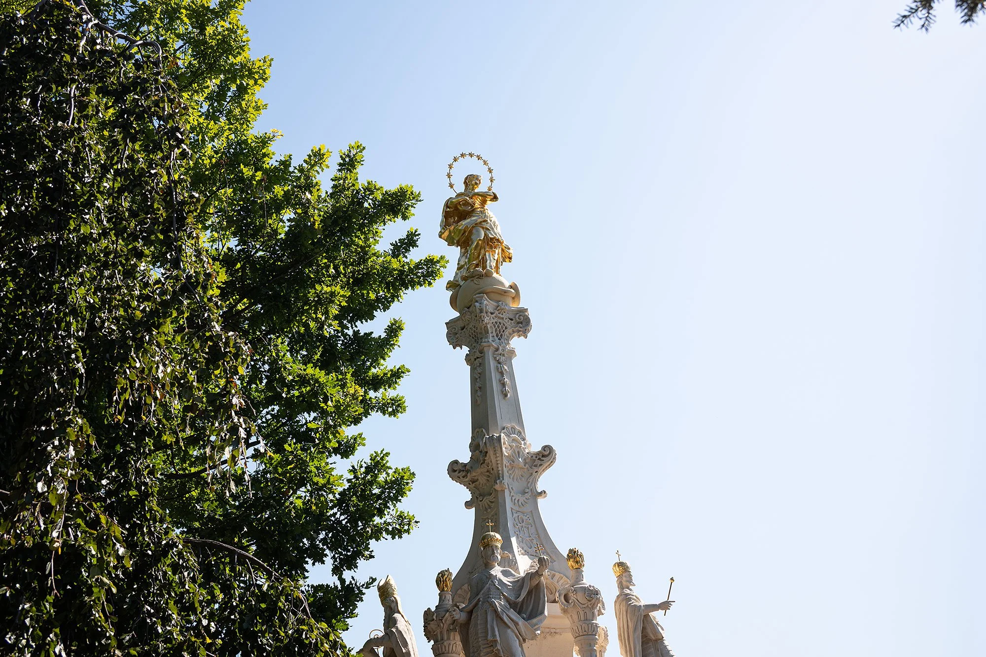Marian plague column in Nitra, Slovakia