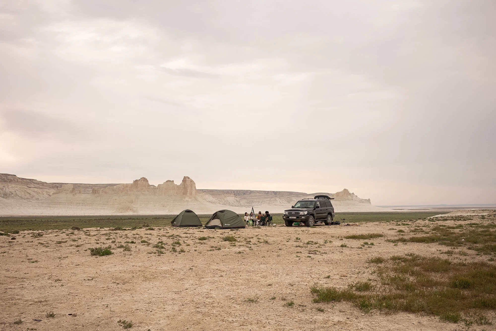 Bozzhyra Valley located on the Ustyurt Plateau in the Mangystau region of Kazakhstan