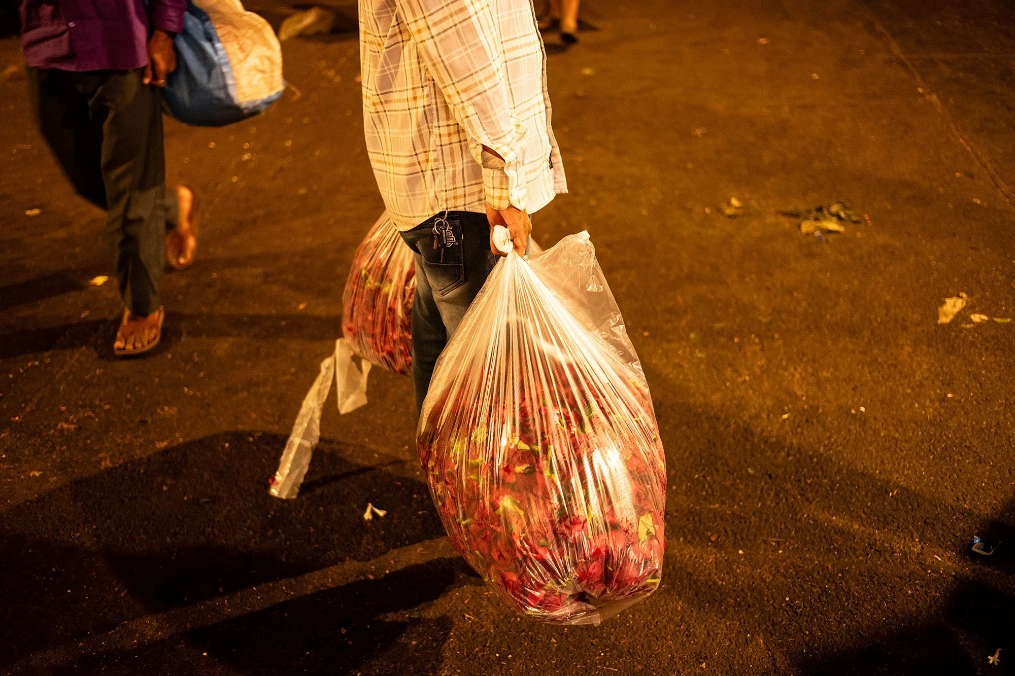 Maa Saaheb Sau Minatai Thakre Flower Market. Mumbai, India.