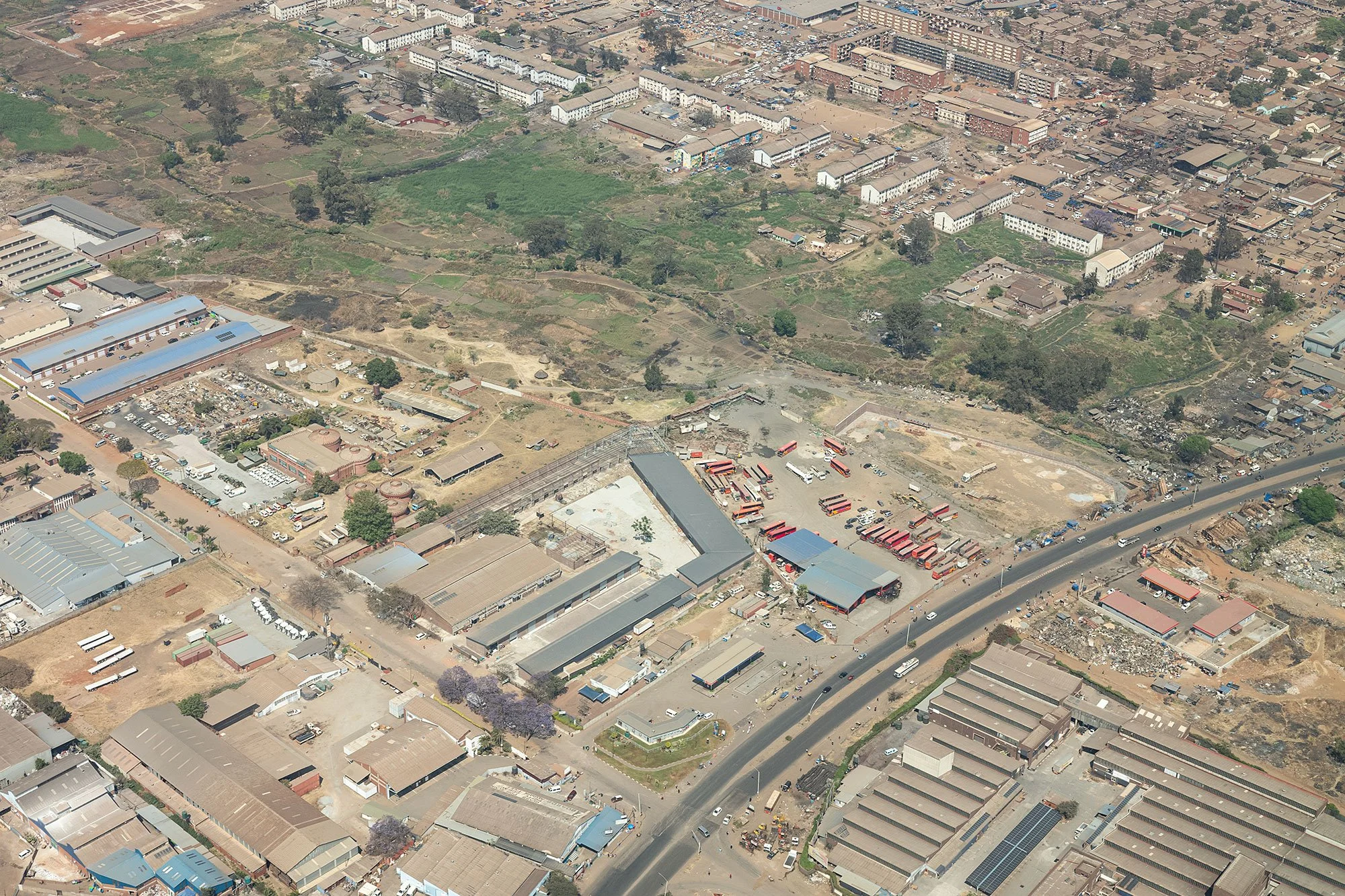 Flying over Zimbabawe.