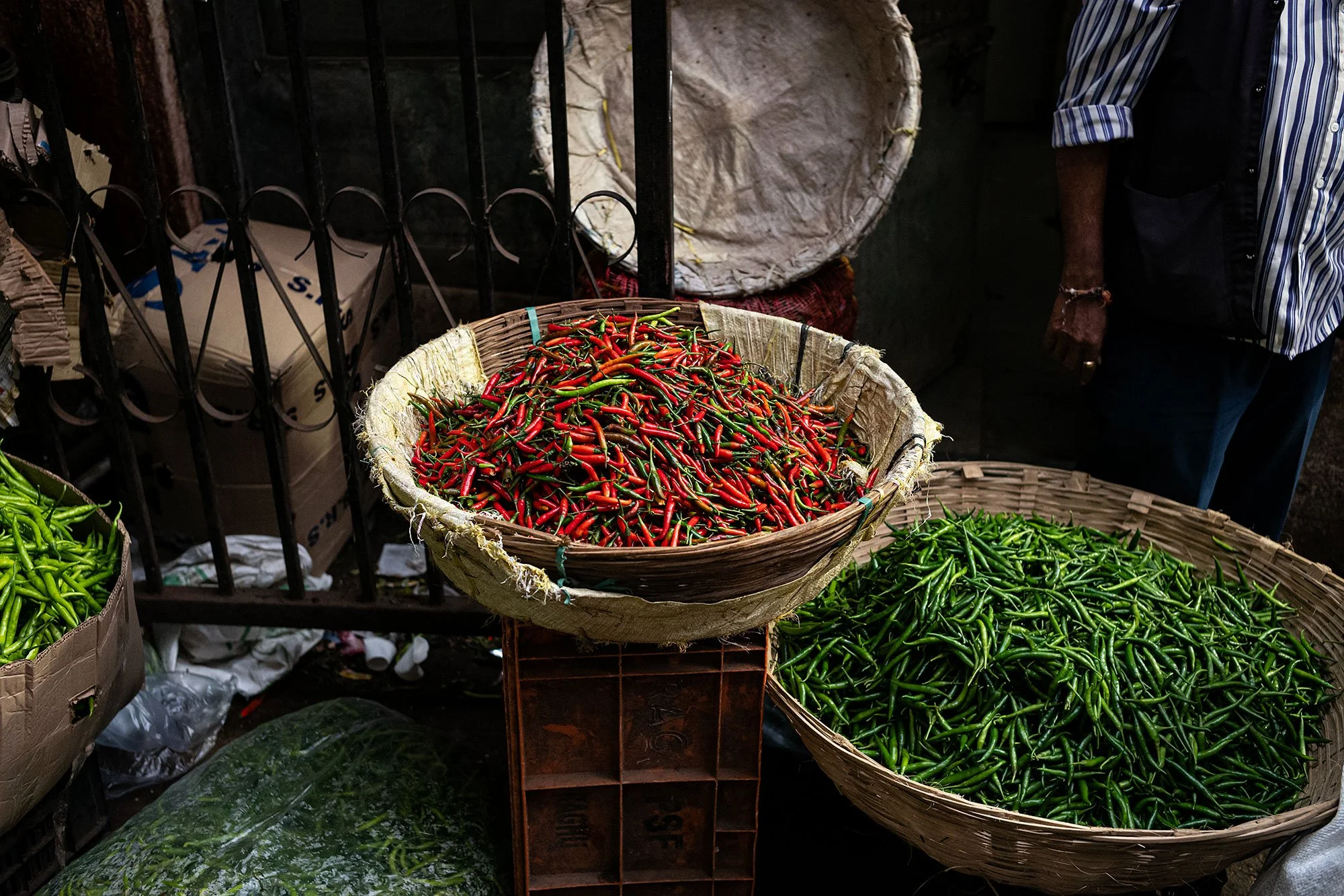 Bandar vegetable market Mumbai, India.