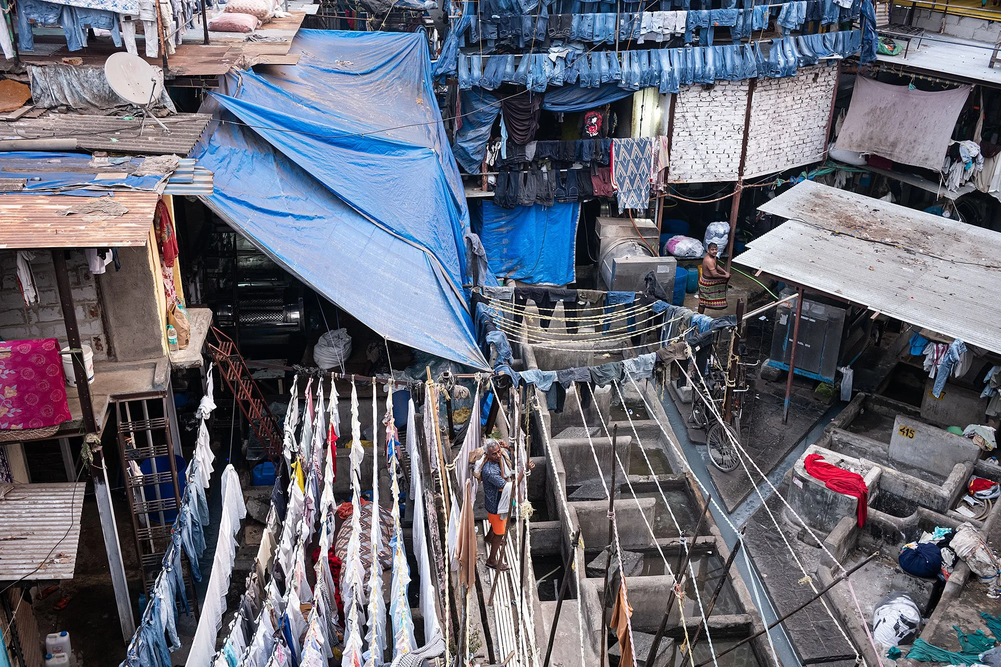 Dhobi Ghat Viewing Deck. Mumbai, India.