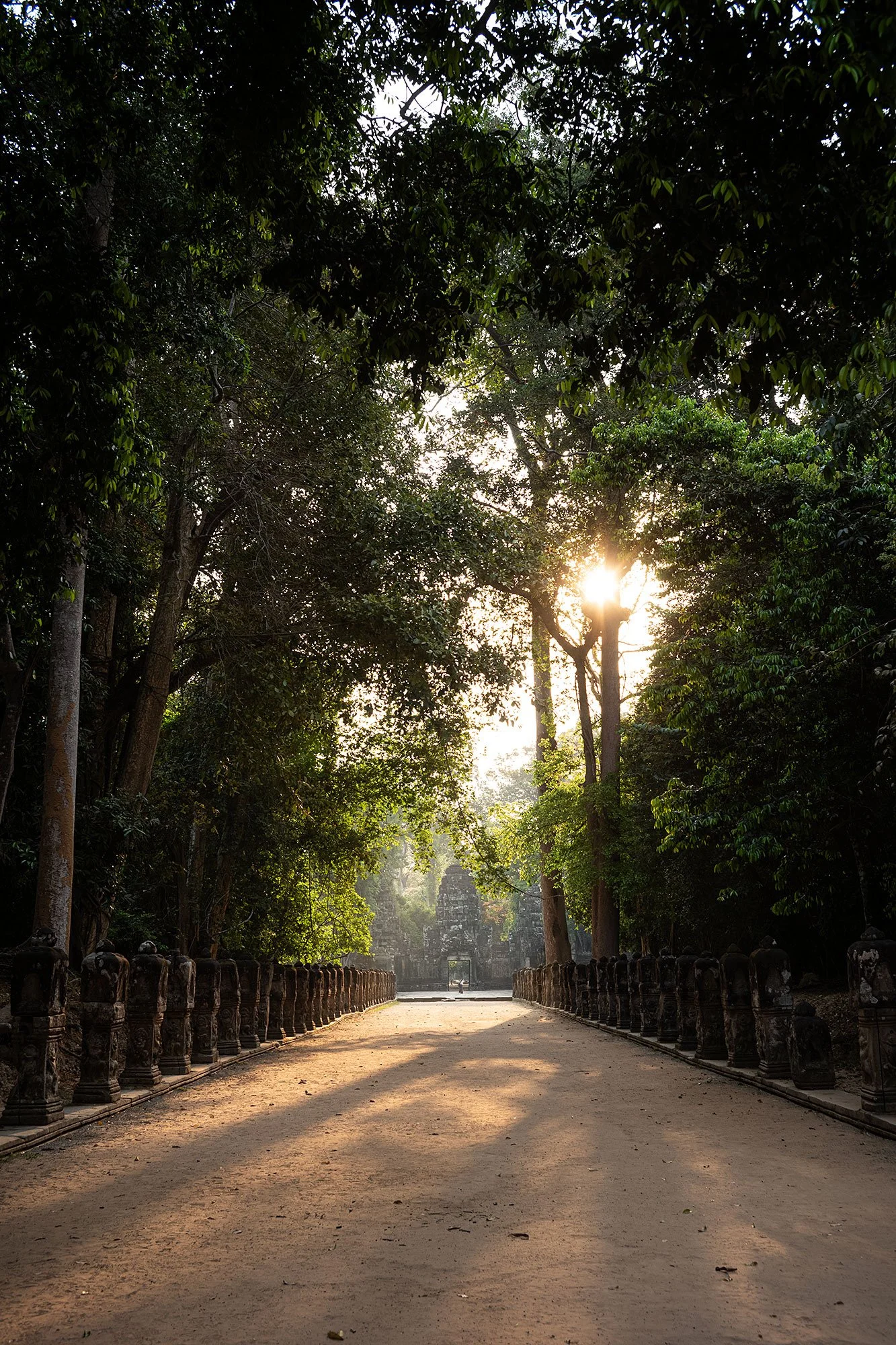 Approaching Preah Khan. Angkor, Cambodia.