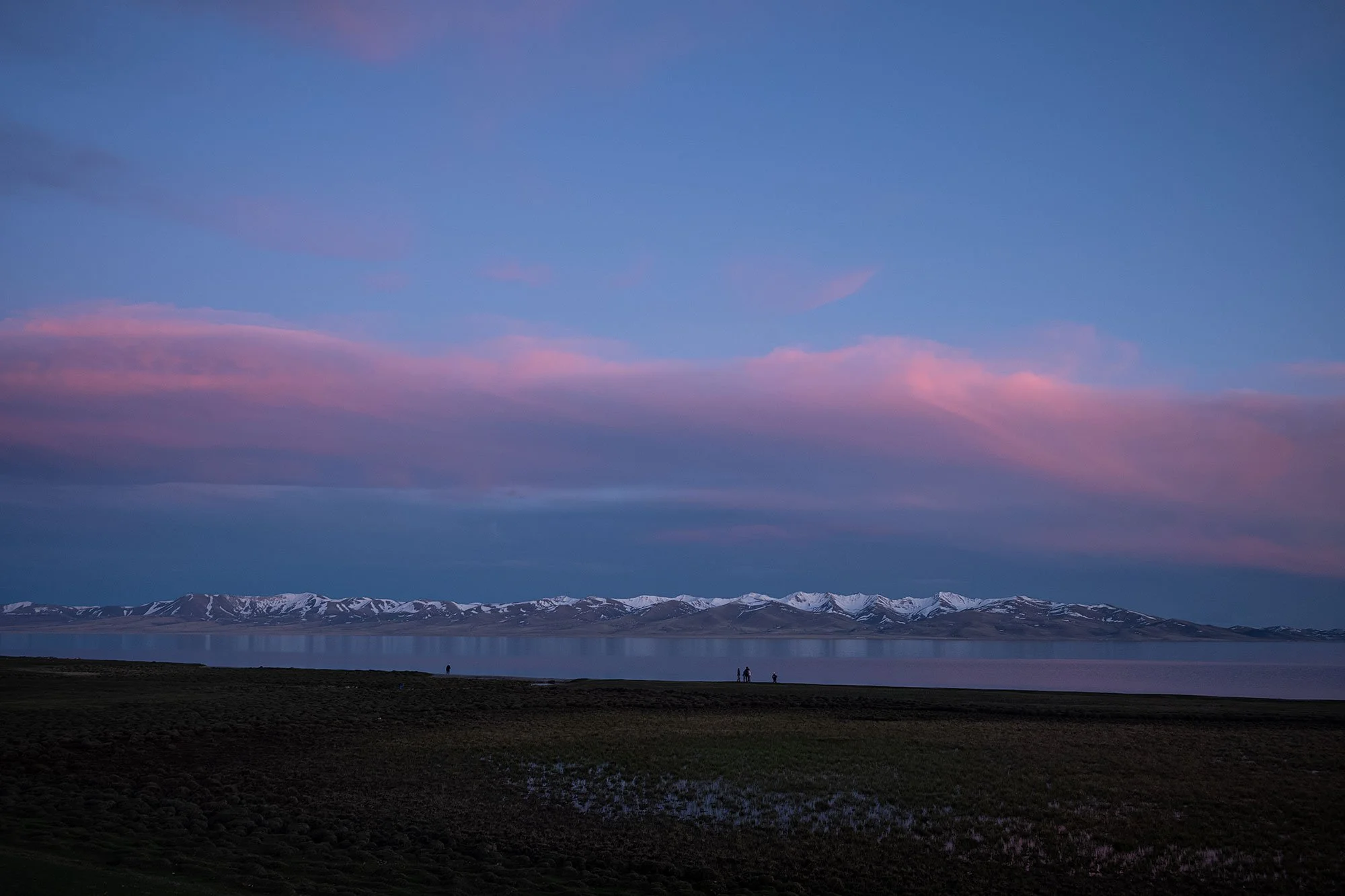 Sunset, Song Kul, Kyrgyzstan.