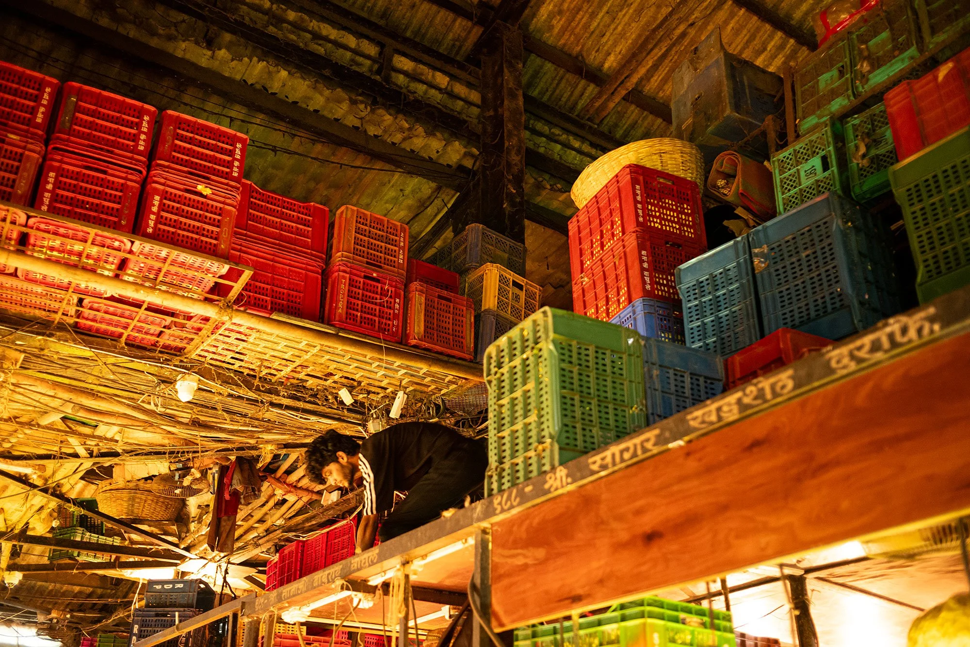 Maa Saaheb Sau Minatai Thakre Flower Market. Mumbai, India.