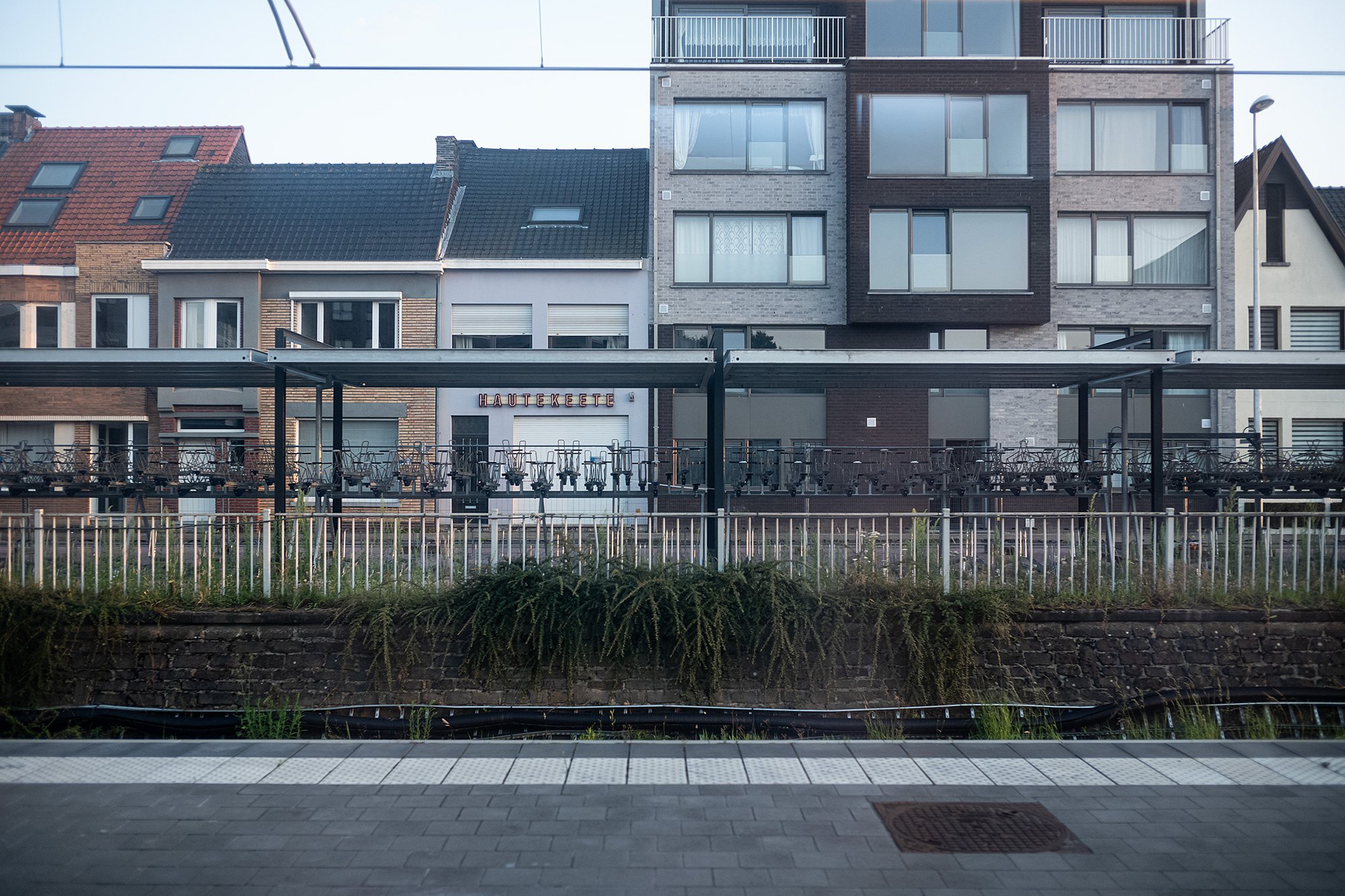 On the train to Bruges, Belgium.