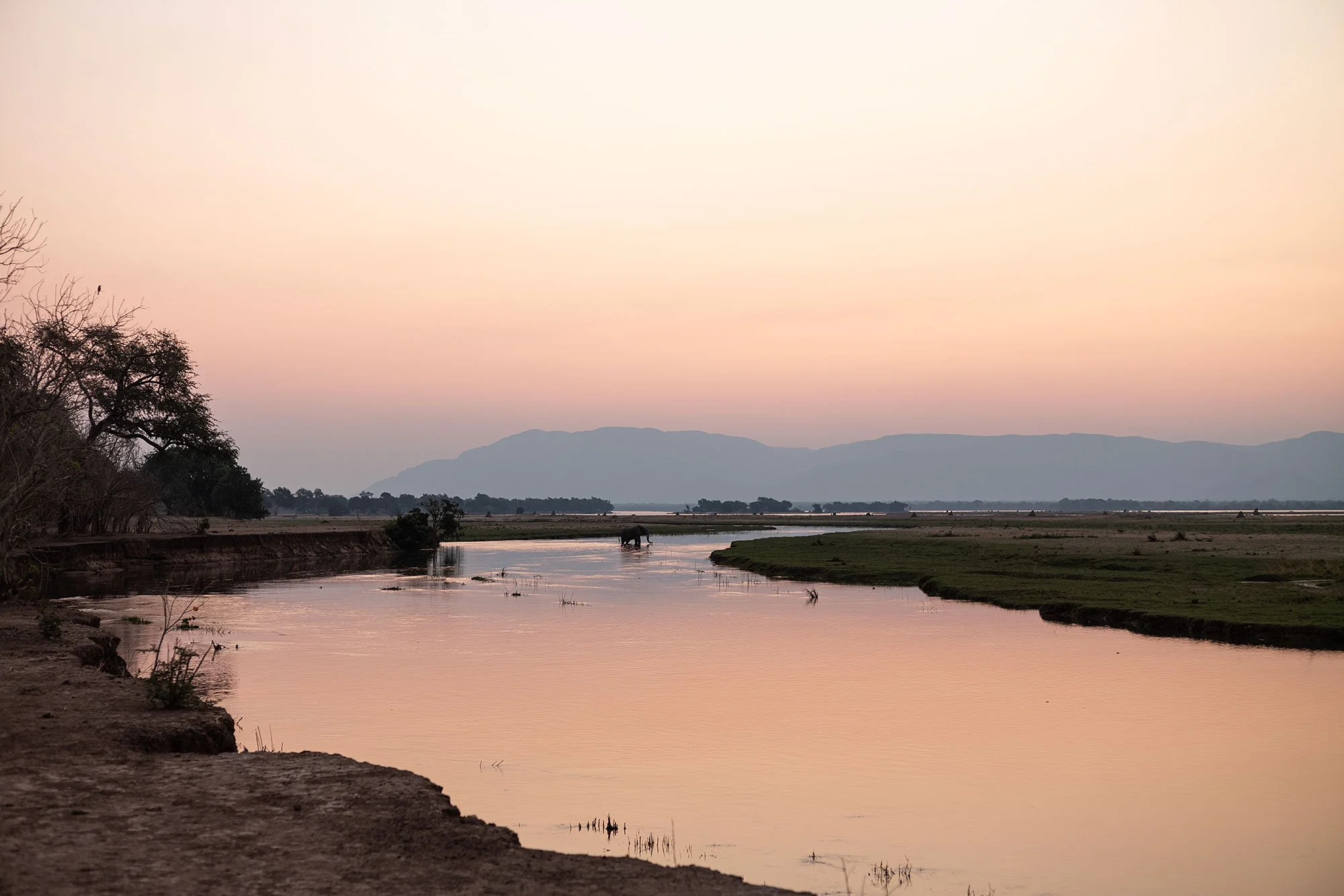 Sunset. Mana Pools, Zimbabwe.