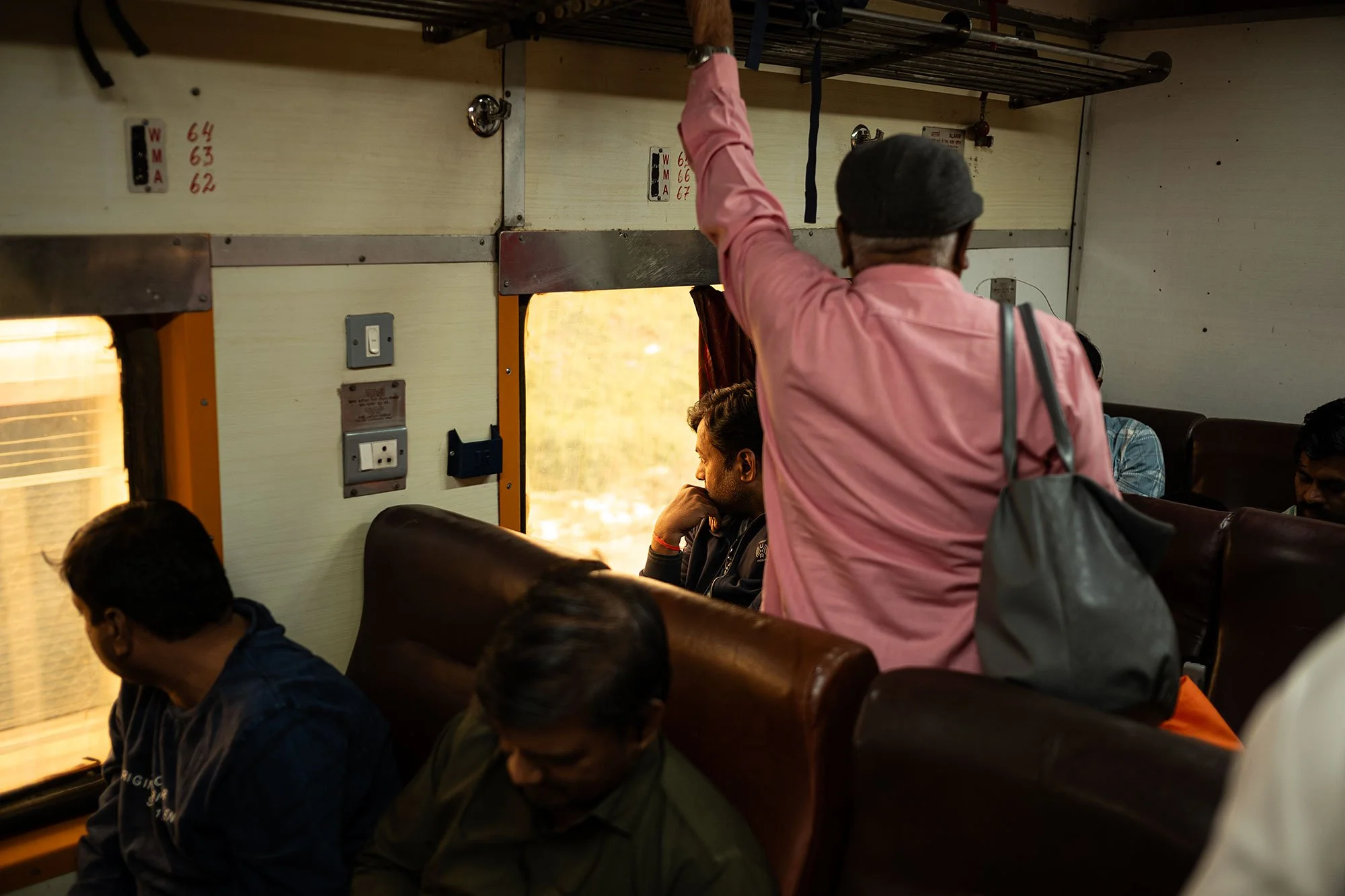On the train to Chhatrapati Sambhajinagar, India.