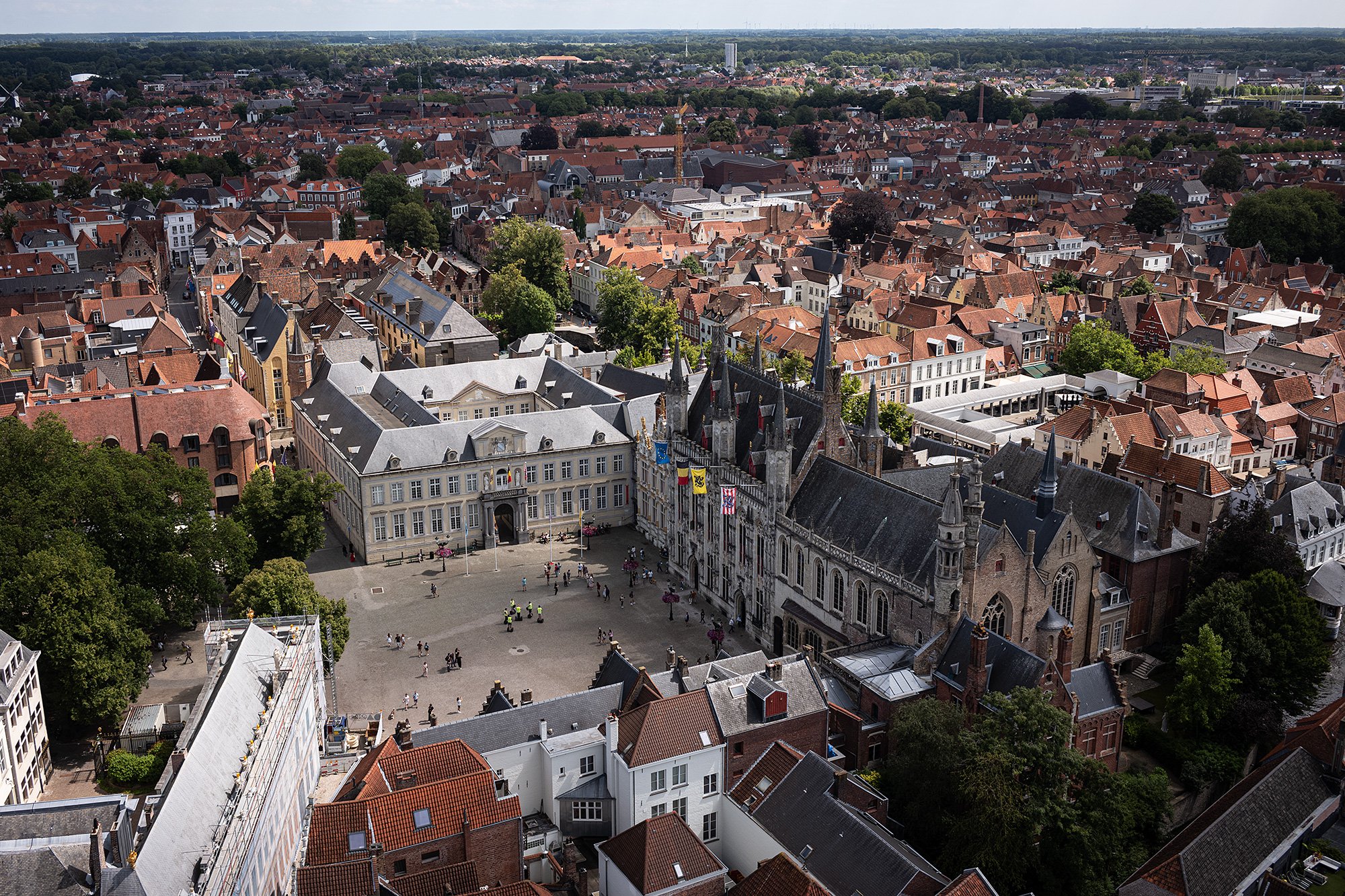 Bruges from the Belfry. Belgium.