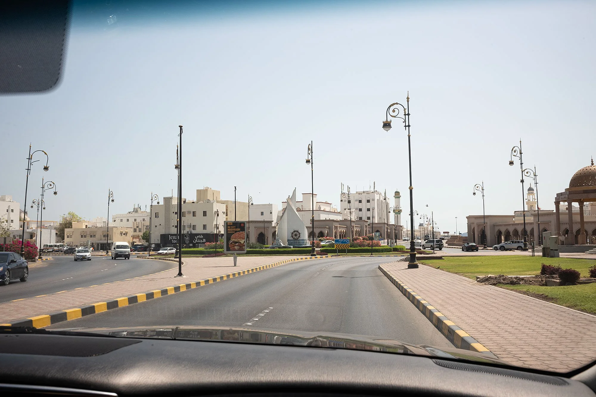 Driving around Muscat, Oman.