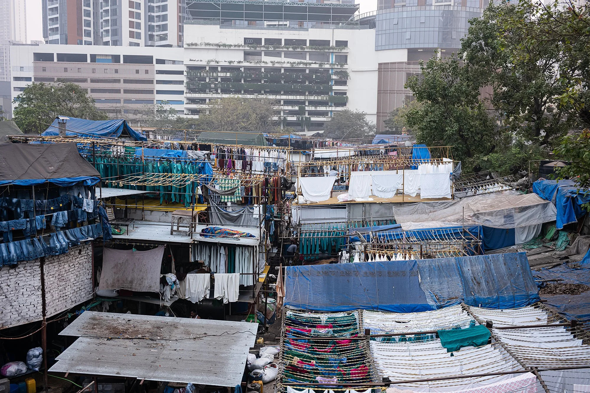 Dhobi Ghat Viewing Deck. Mumbai, India.