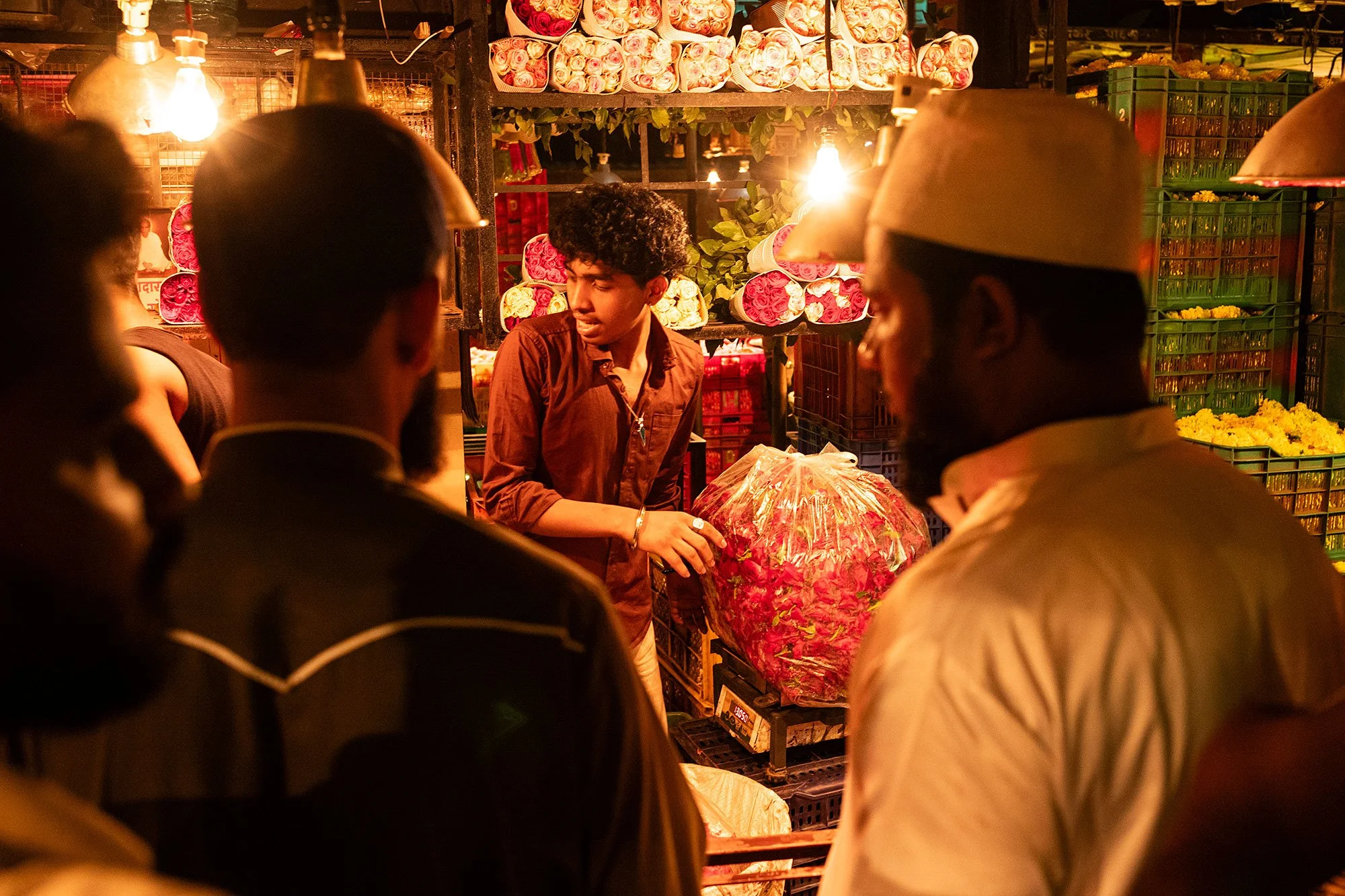 Maa Saaheb Sau Minatai Thakre Flower Market. Mumbai, India.