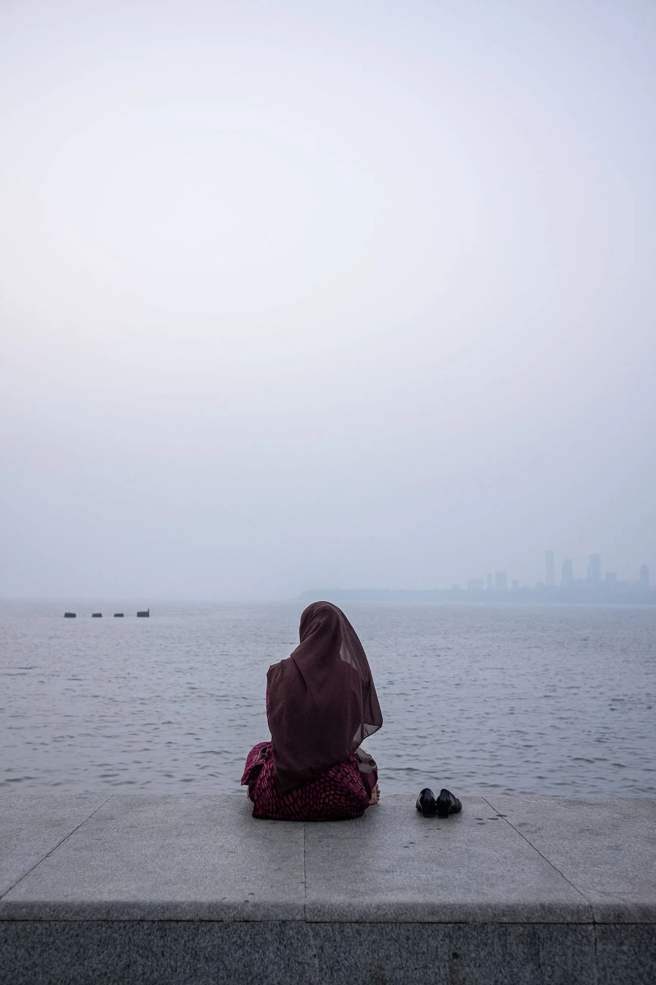 Sunset. Marine Drive. Mumbai, India