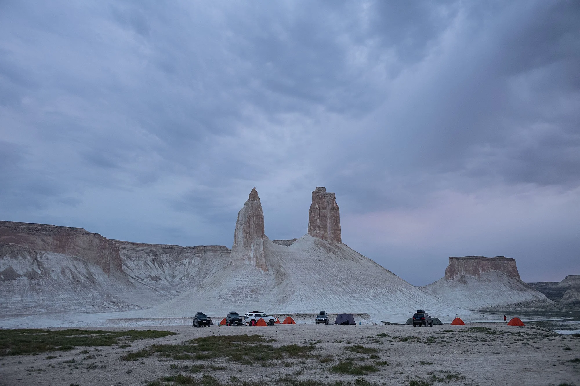 Bozzhyra Valley located on the Ustyurt Plateau in the Mangystau region of Kazakhstan