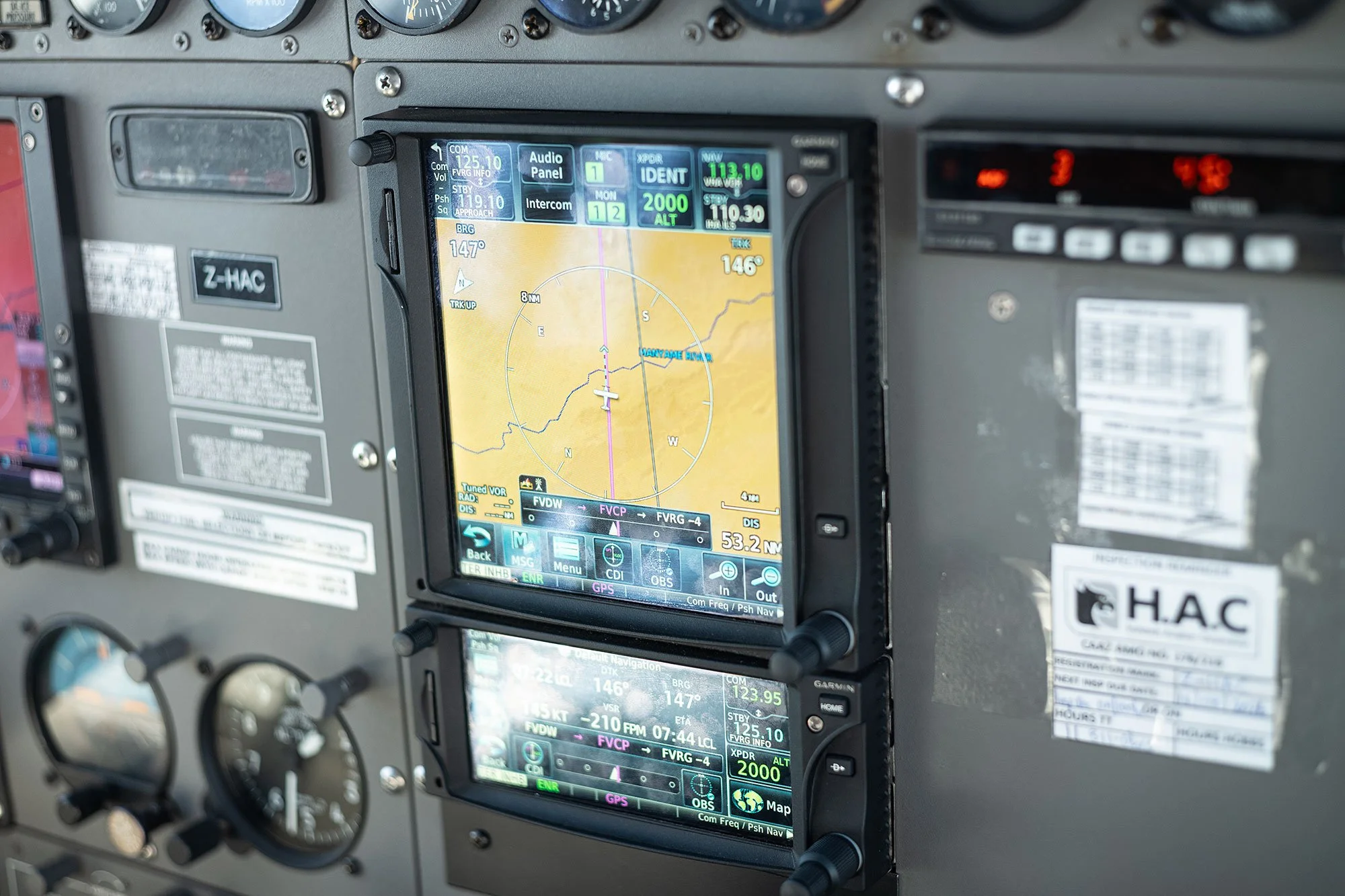 Flying over Zimbabawe.