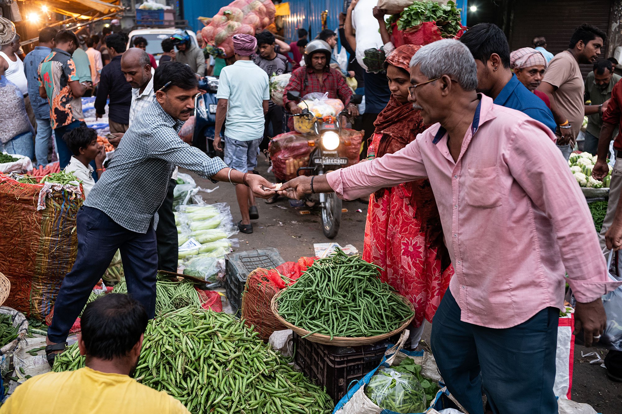 Bandar vegetable market Mumbai, India.